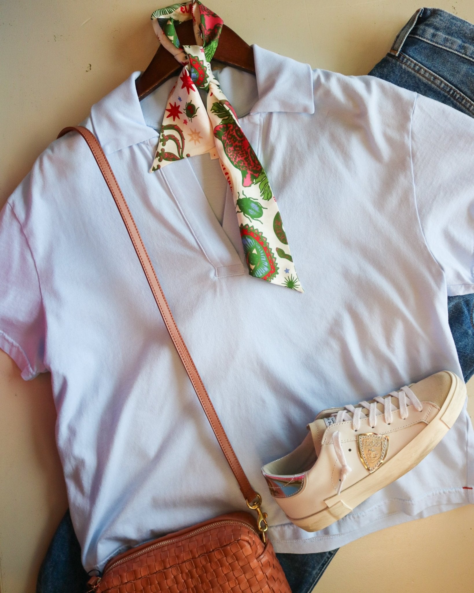 Collard V Neck Short Sleeve Tee - Olive You BoutiqueXIRENA229274X6OKJ054
