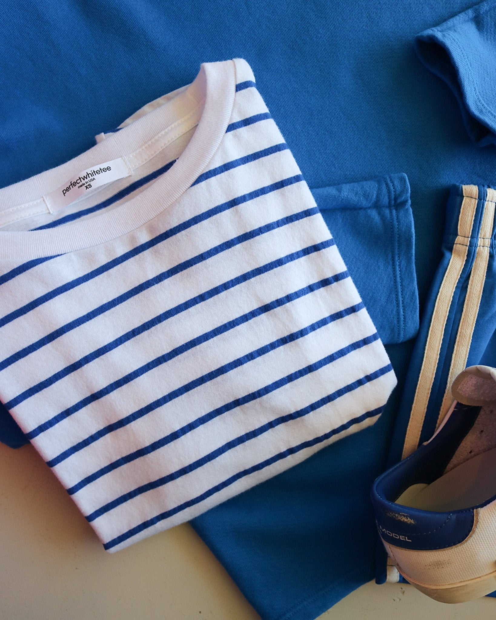 Jersey Stripe Boxy Crewneck Tee - Olive You BoutiquePERFECTWHITETEE227848T321-EVERETT