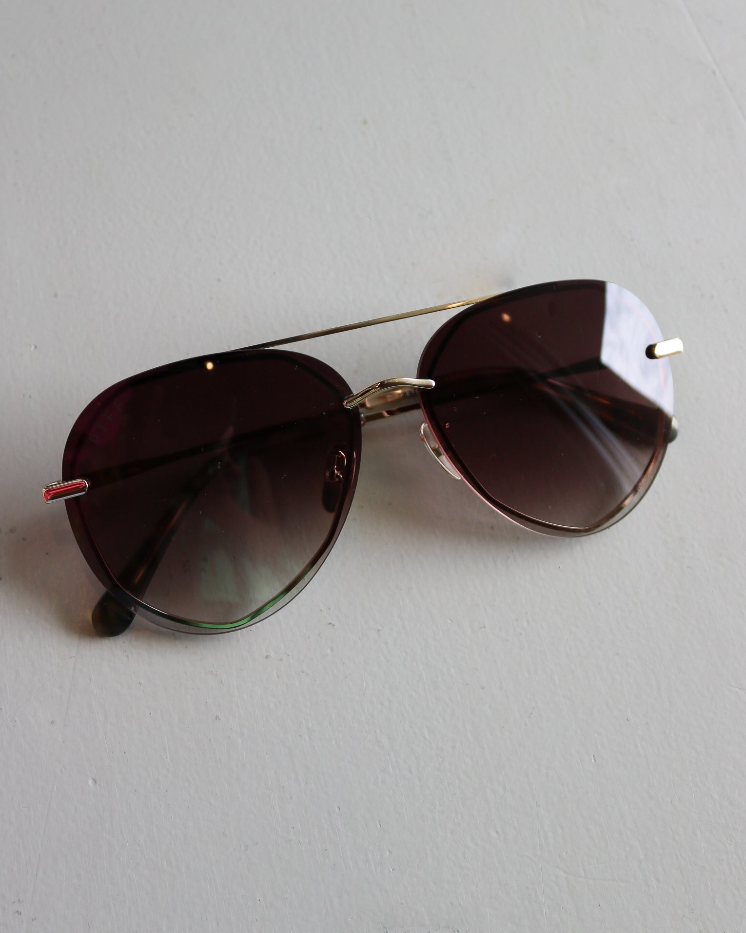 Lenox Aviator Sunglasses - Olive You BoutiqueDIFF EYEWEAR214285GD-BG122