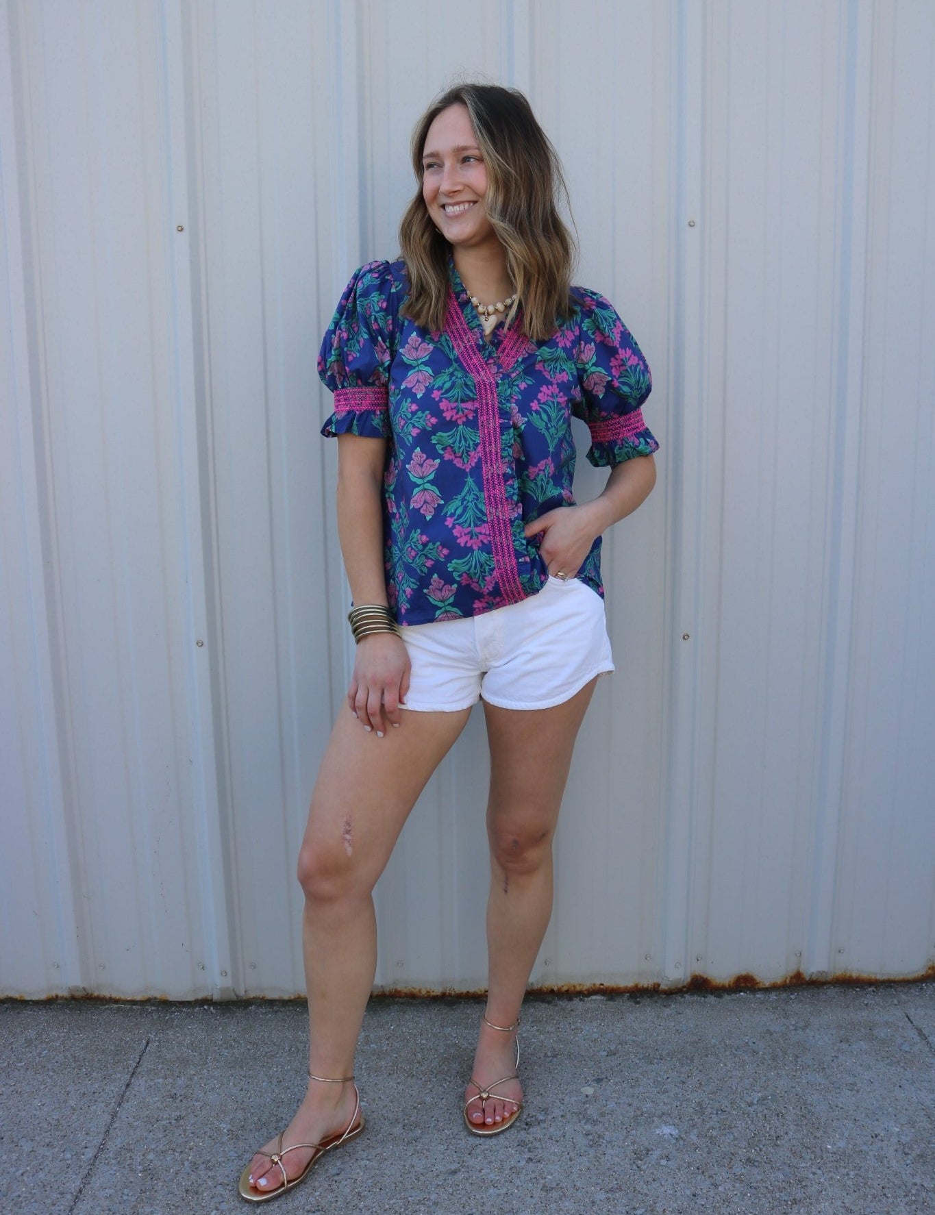 Midnight Petals Blouse - Olive You BoutiqueOLIVE YOU232095T29272