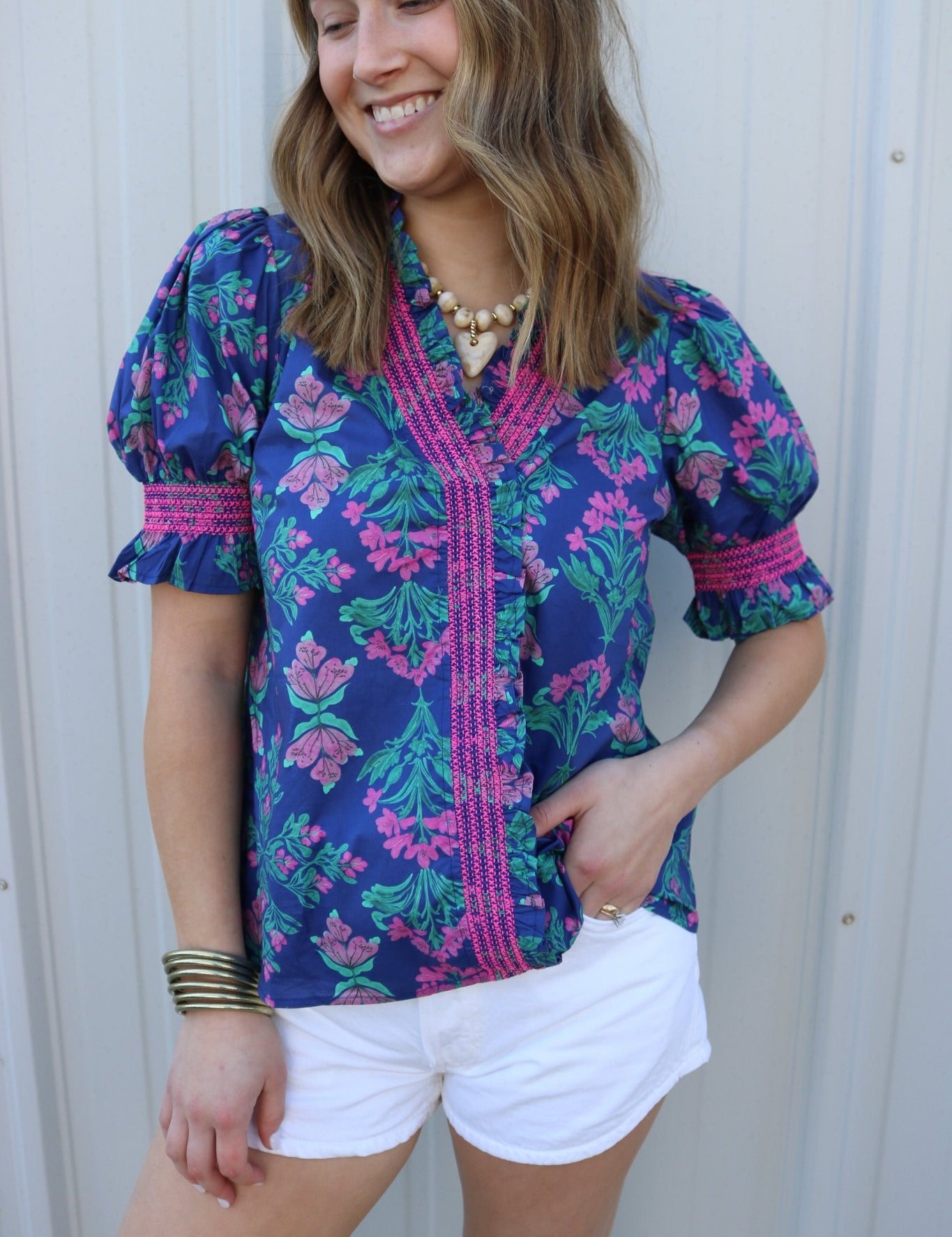 Midnight Petals Blouse - Olive You BoutiqueOLIVE YOU232095T29272