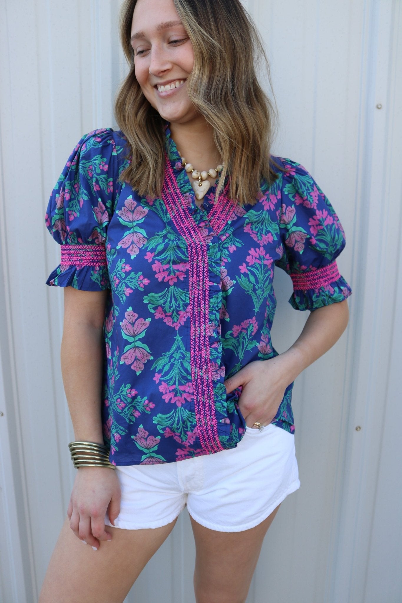 Midnight Petals Blouse - Olive You BoutiqueOLIVE YOU232095T29272