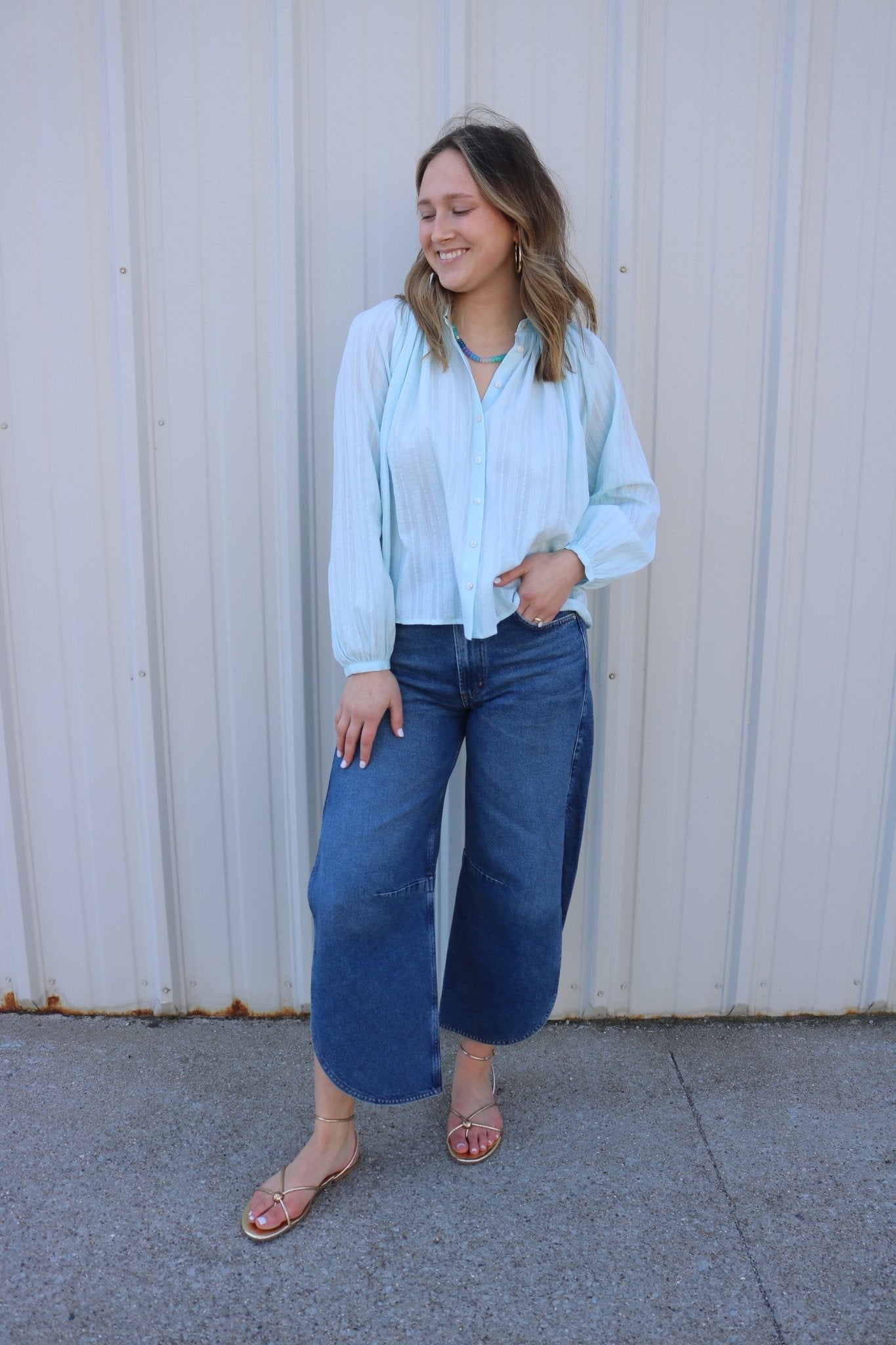The Sea Glass Button - Up Blouse - Olive You BoutiqueOLIVE YOU2321362506-50LTH