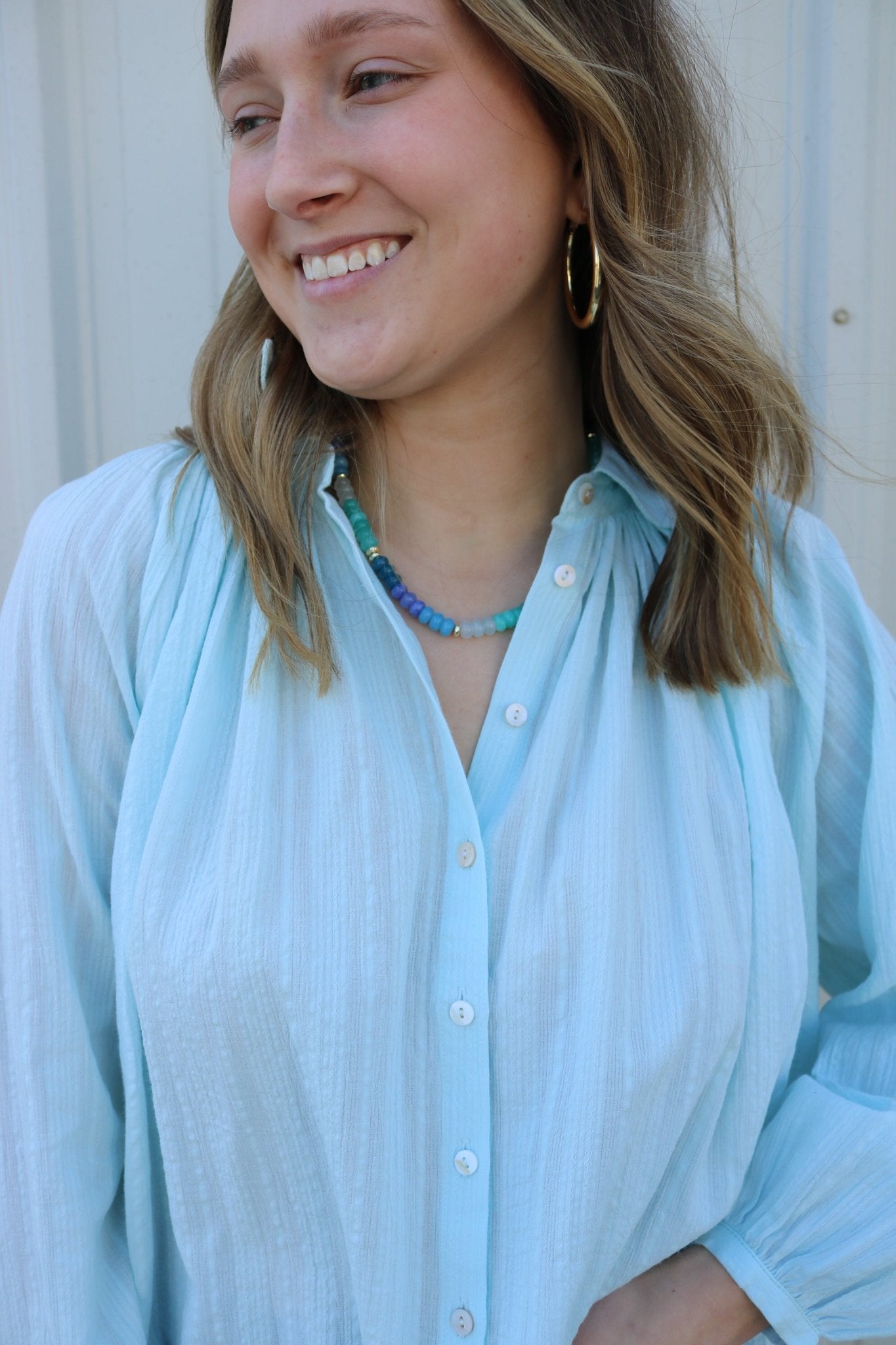 The Sea Glass Button - Up Blouse - Olive You BoutiqueOLIVE YOU2321362506-50LTH