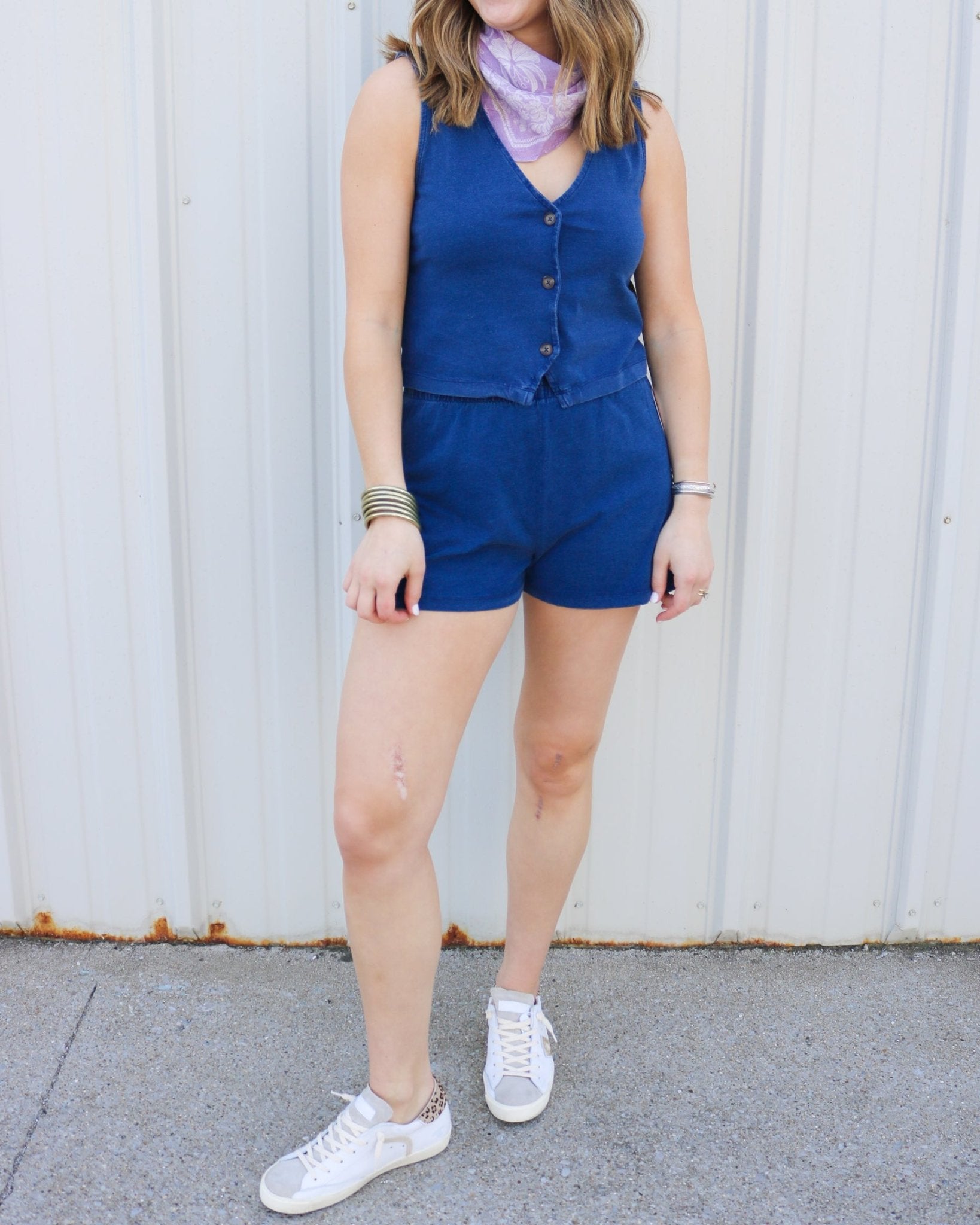 Noelle Jersey Denim Top - Olive You BoutiqueZ SUPPLY, INC.230078