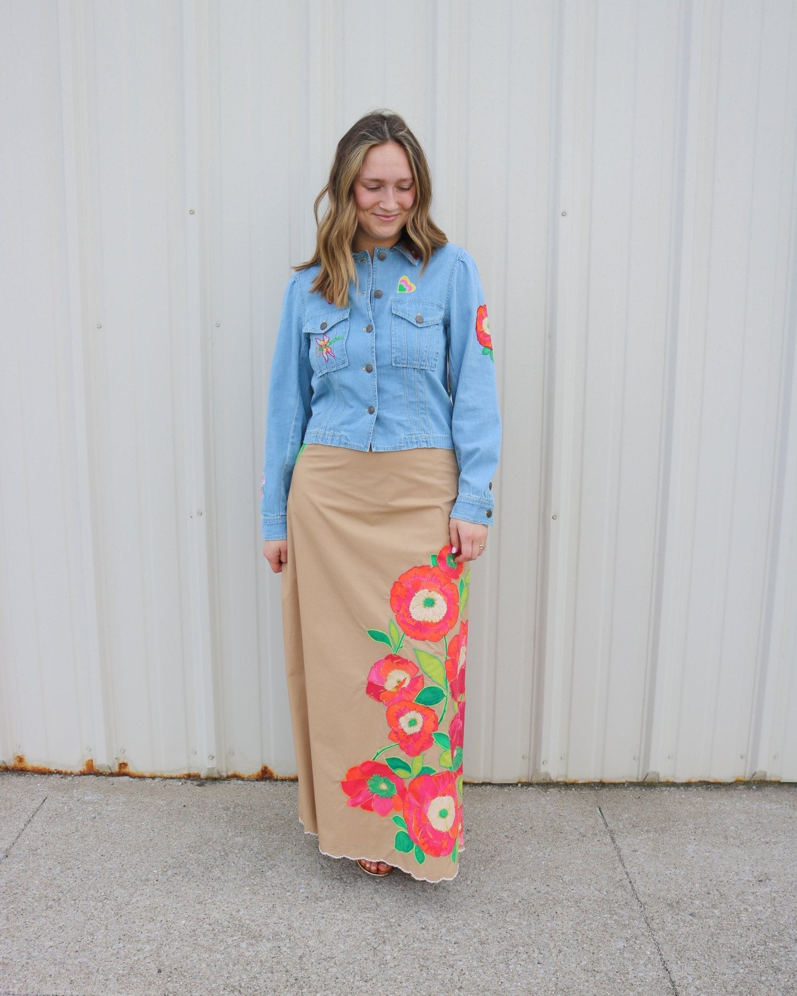 Anita Poppy Long Skirt - Olive You BoutiqueELIZABETH JAMES THE LABEL227752326277