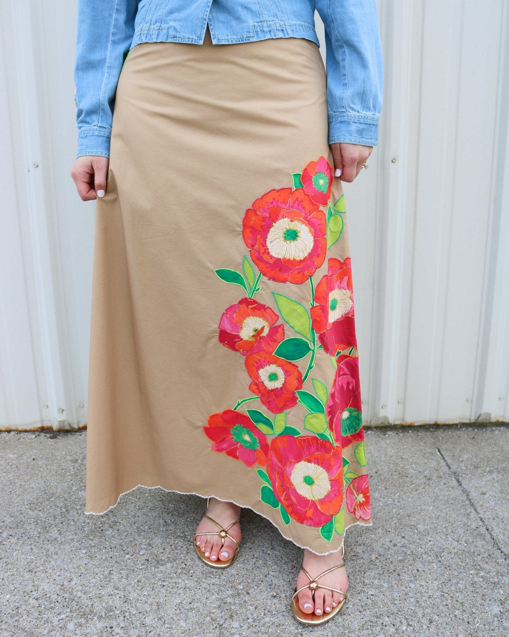 Anita Poppy Long Skirt - Olive You BoutiqueELIZABETH JAMES THE LABEL227752326277