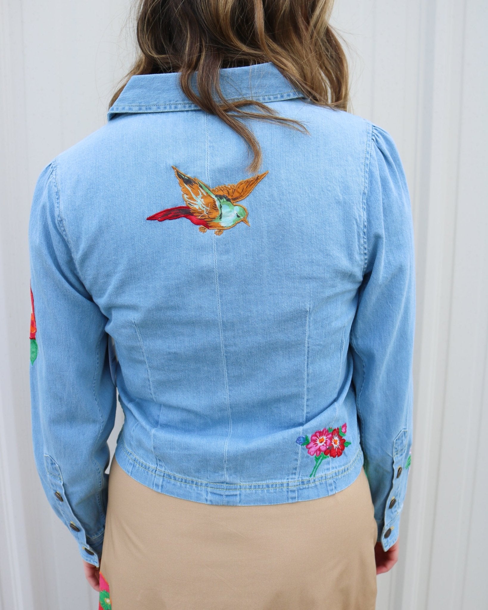 Scottie Patched Denim Jacket - Olive You BoutiqueELIZABETH JAMES THE LABEL227780