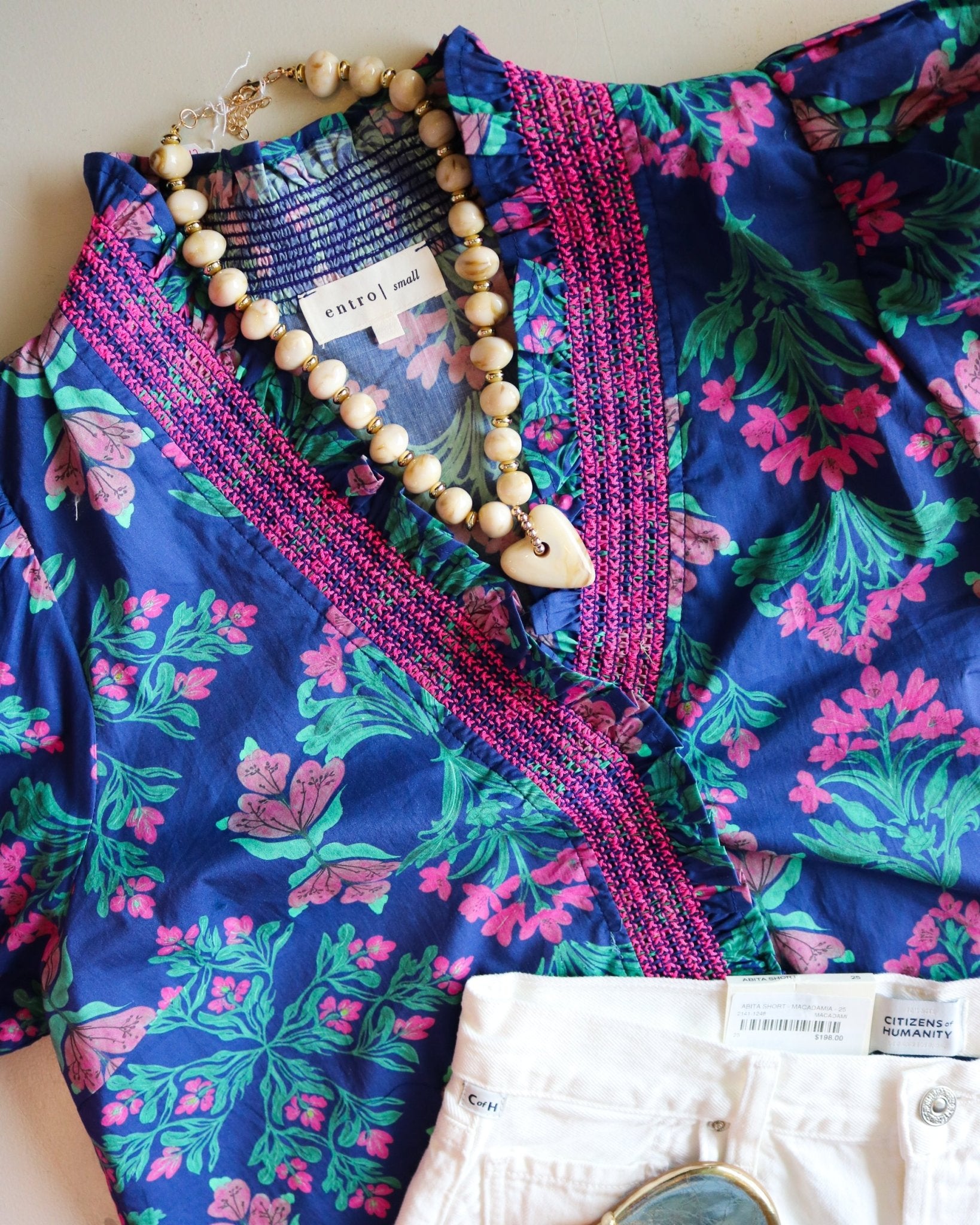 Midnight Petals Blouse - Olive You BoutiqueOLIVE YOU232095T29272