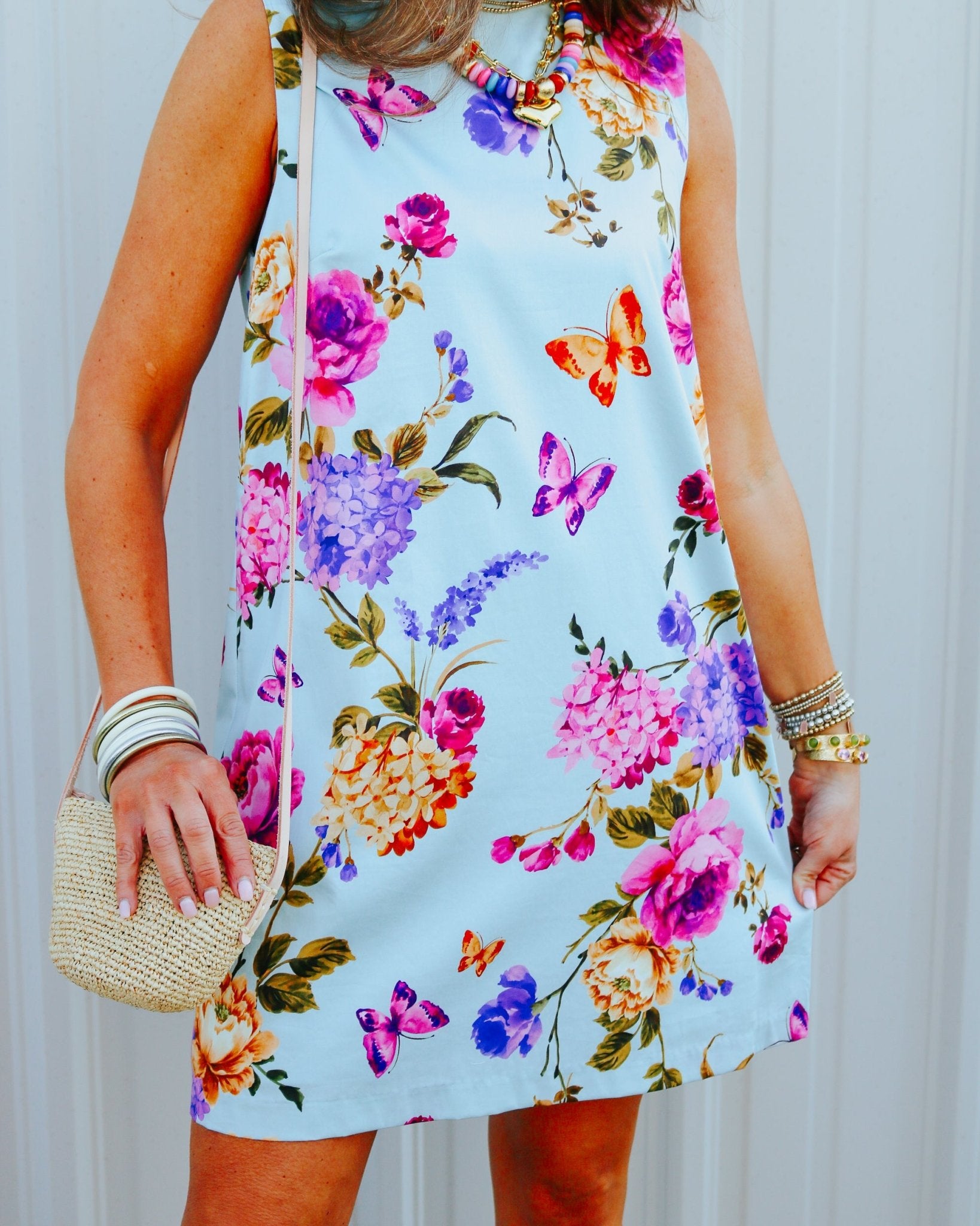 Emily Garden Party Shift Dress - Olive You BoutiquePROSPERINA226694PR3115D