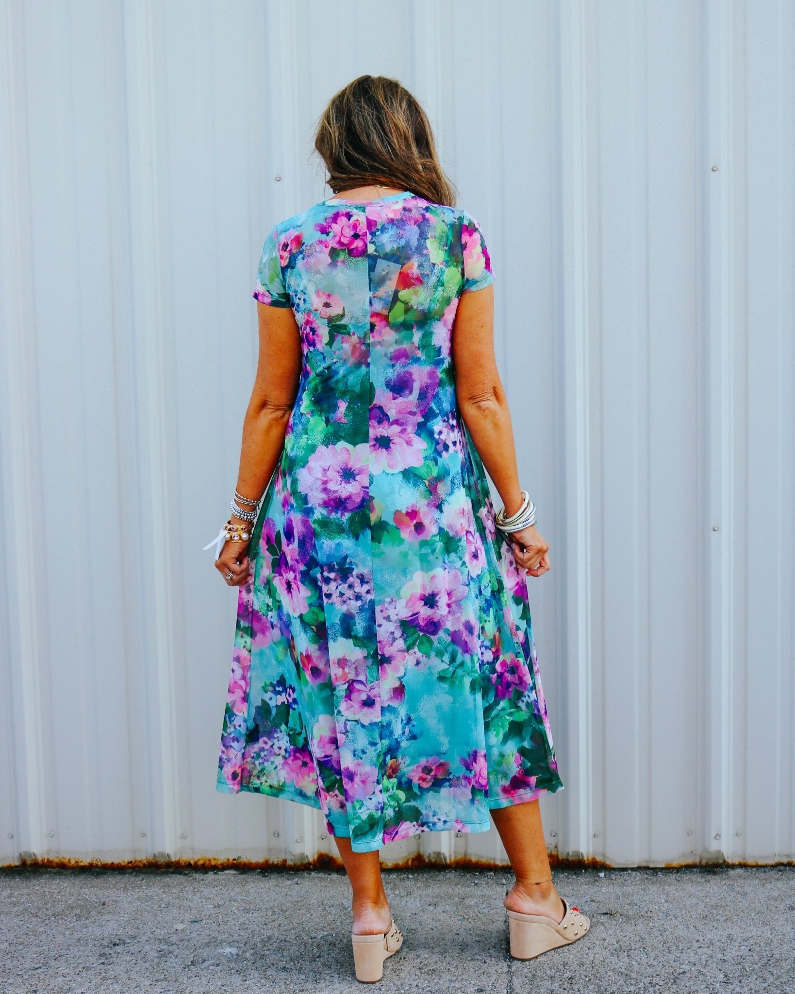 Watercolor Floral Midi Dress - Olive You BoutiqueJOHNNY WAS COLLECTION227674T33626-3