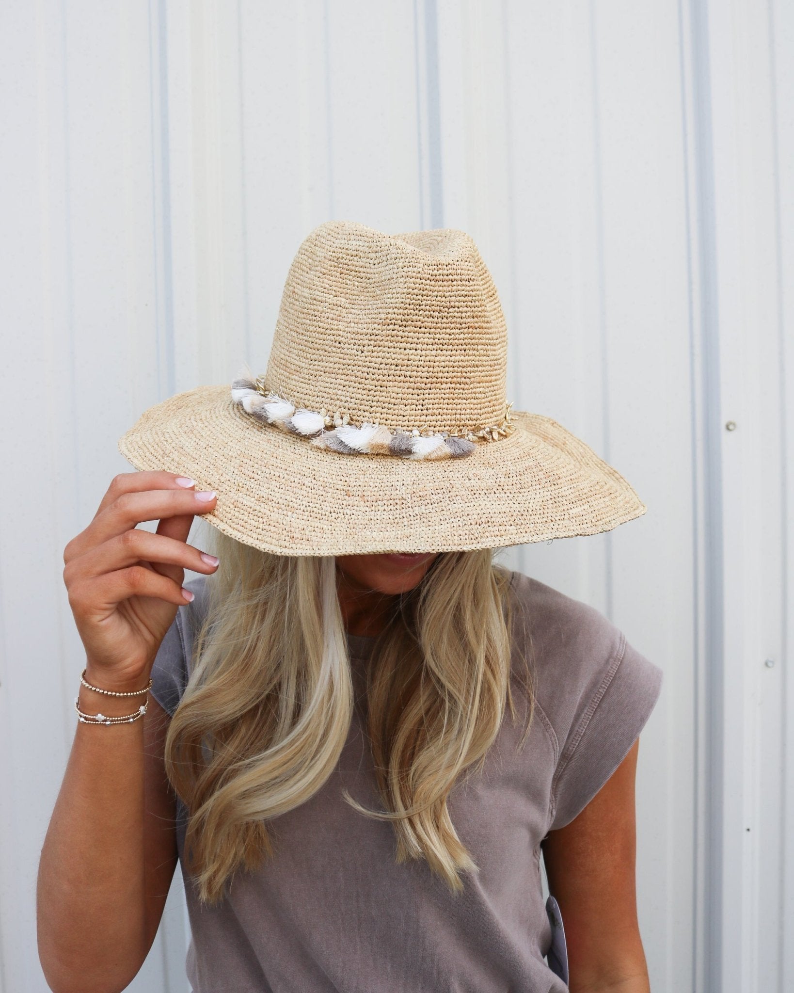 Frida Crochet Raffia Hat - Olive You BoutiqueFlora Bella232036Fridahat