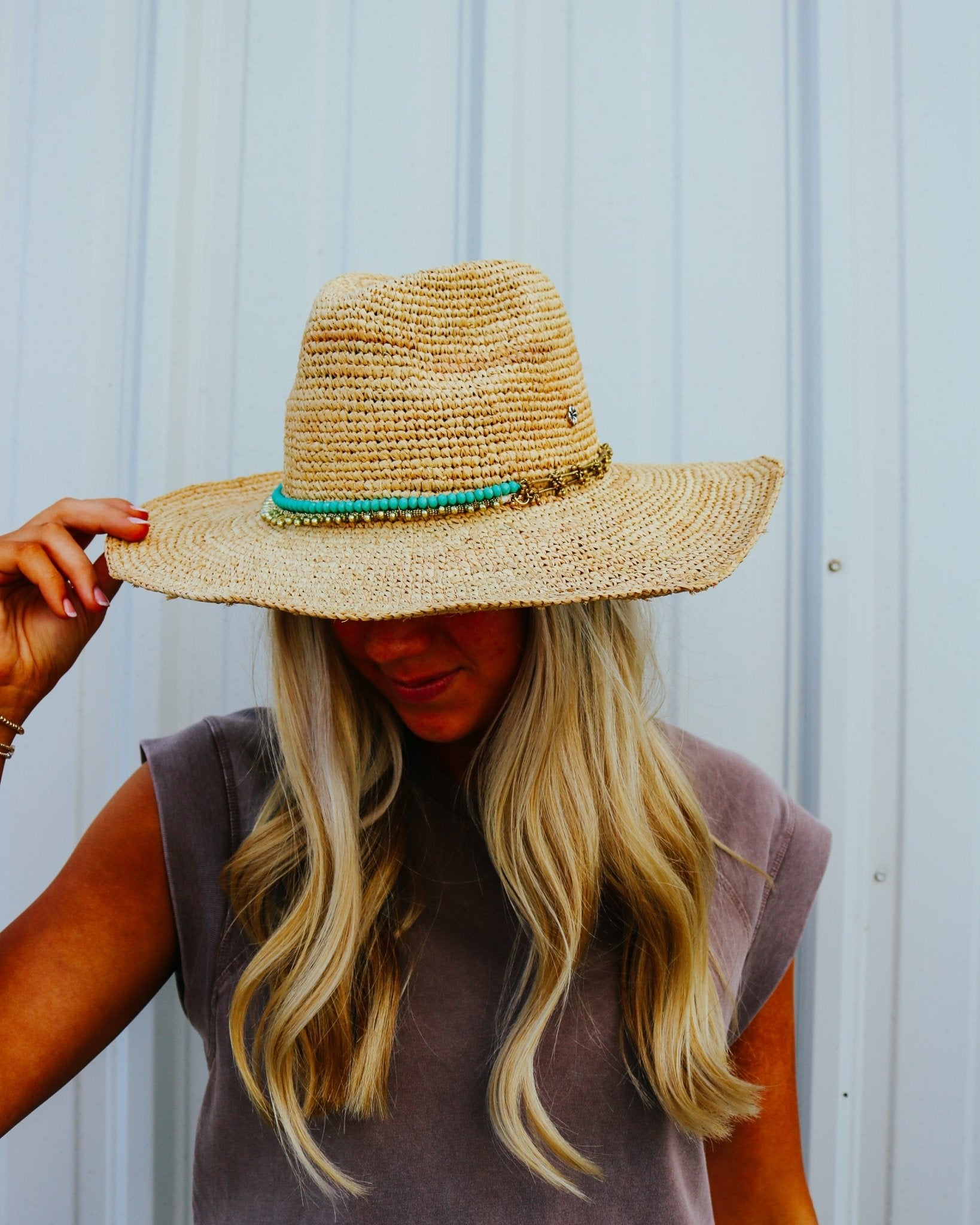 LeAnn Crochet Raffia Cowboy Hat - Olive You BoutiqueFlora Bella232040LeAnn