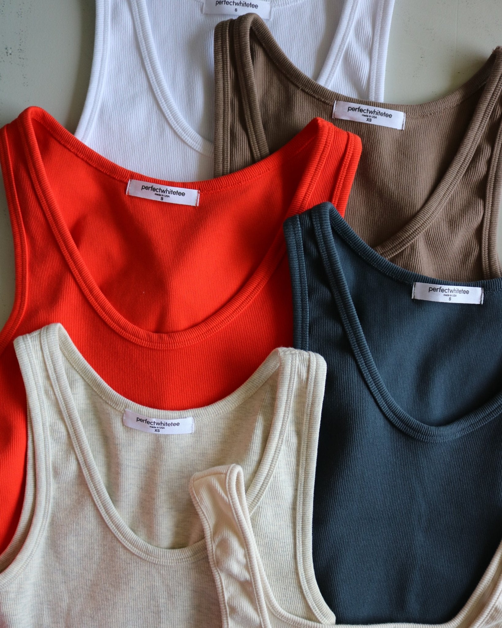 Structured Rib Bra Friendly Tank - Olive You BoutiquePERFECTWHITETEE211952T72-BLONDIE