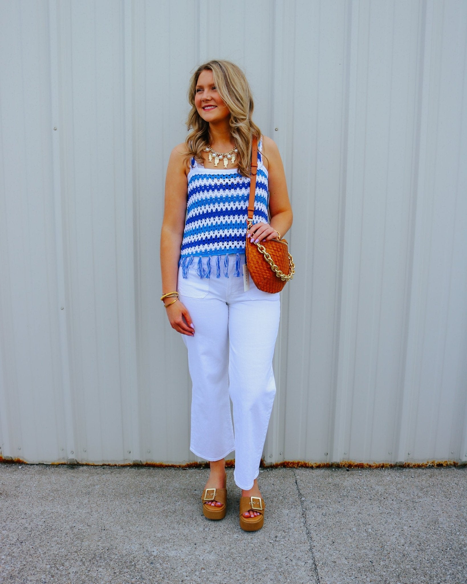 Striped Trim Tassel Tank - Olive You BoutiqueEmily McCarthy229424818