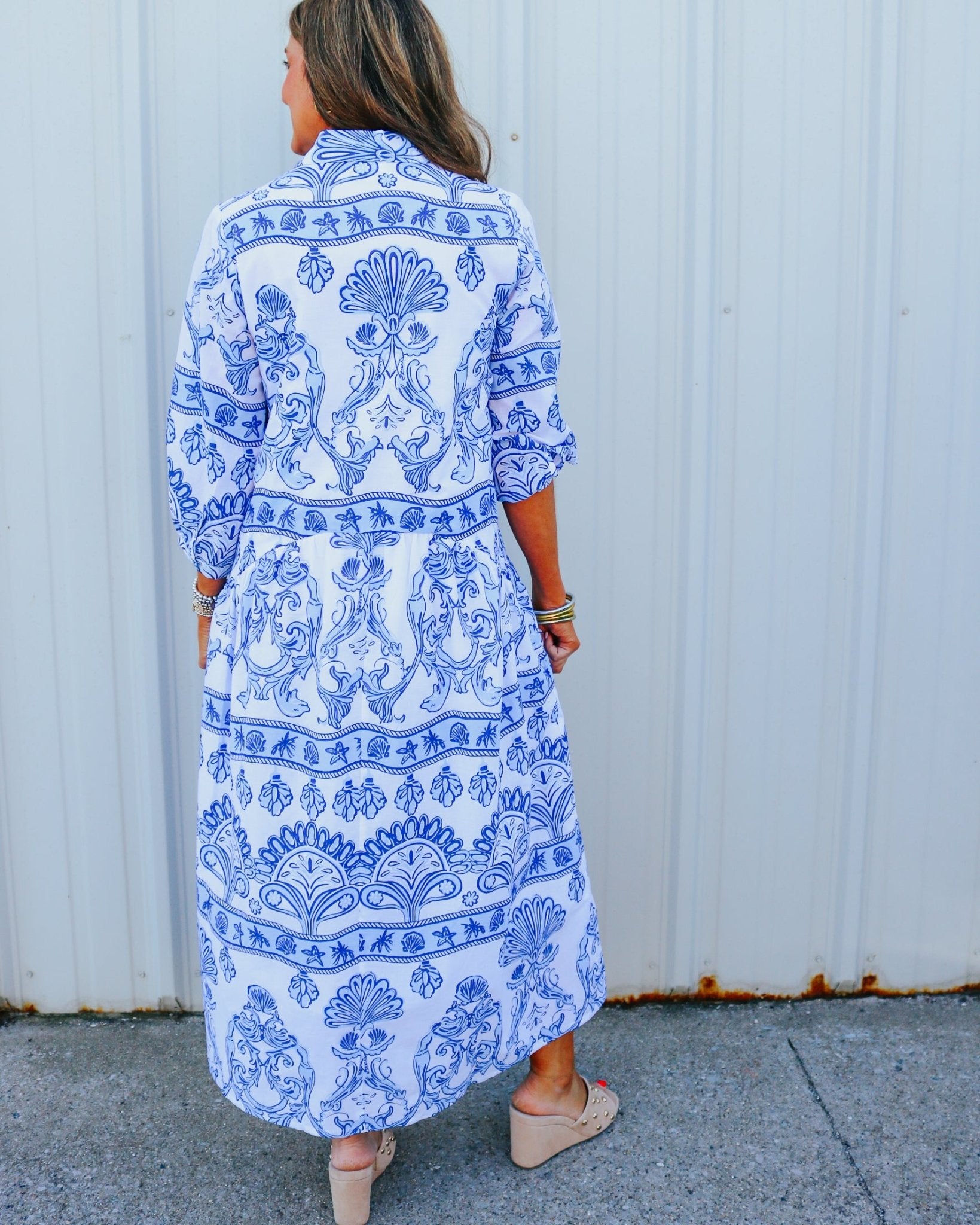 Brie Dress Button Down Midi Dress - Olive You BoutiqueBEYOND BY VERA227361875
