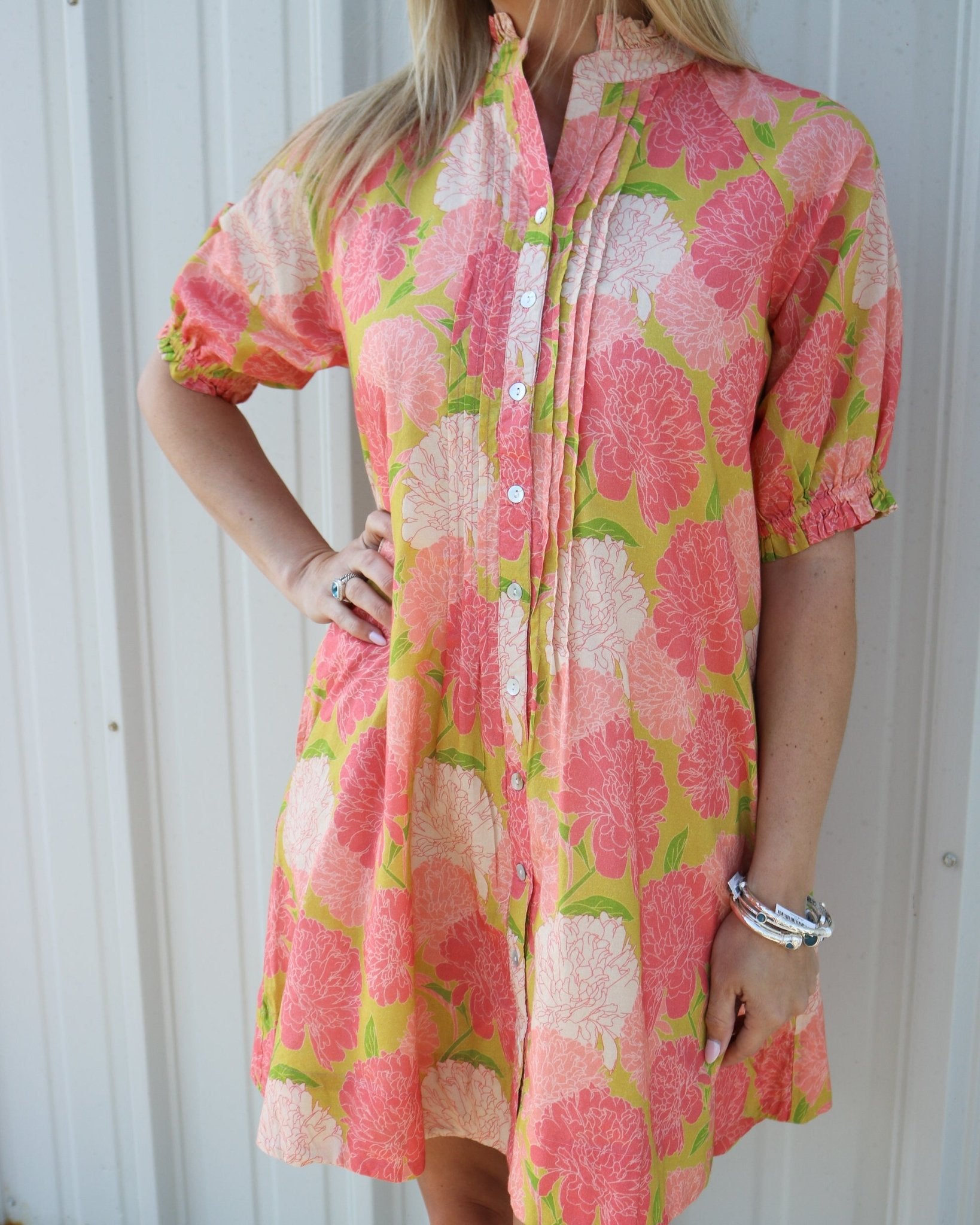 Fresh Mums Button Front Dress - Olive You BoutiqueUNCLE FRANK23056075772