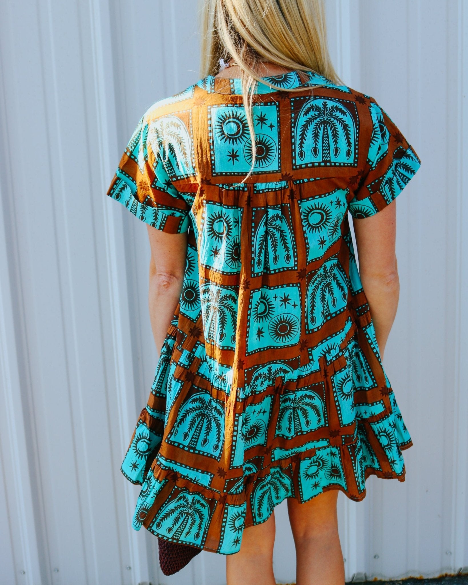 Block Print Tropical Dress - Olive You BoutiqueIVY JANE23069375758