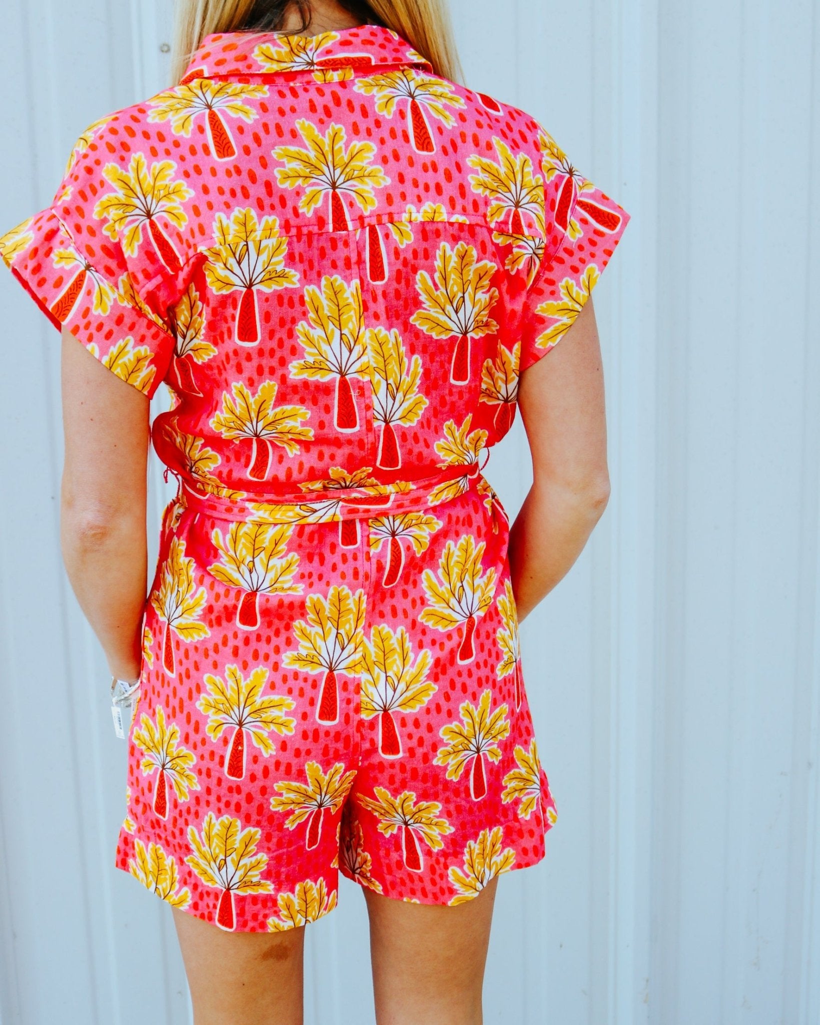 Sunset Palm Tree Romper - Olive You BoutiqueIVY JANE230623450062