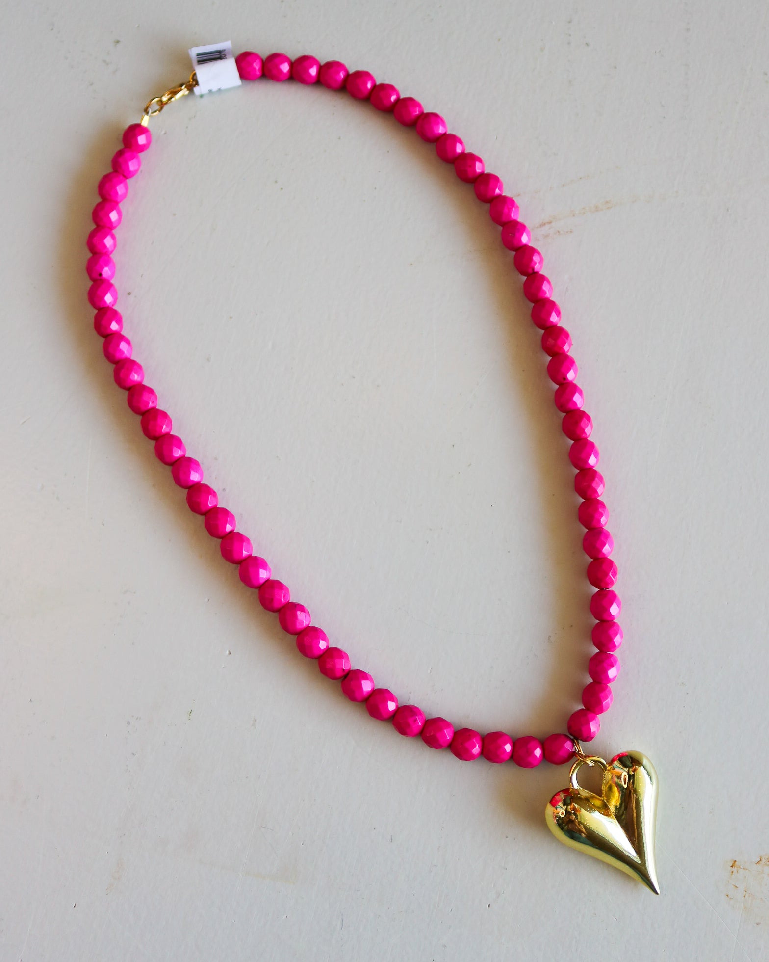 Heart Gemstone Necklace - Olive You BoutiqueVIRTUE JEWELRY232076HEARTGEMSTONE