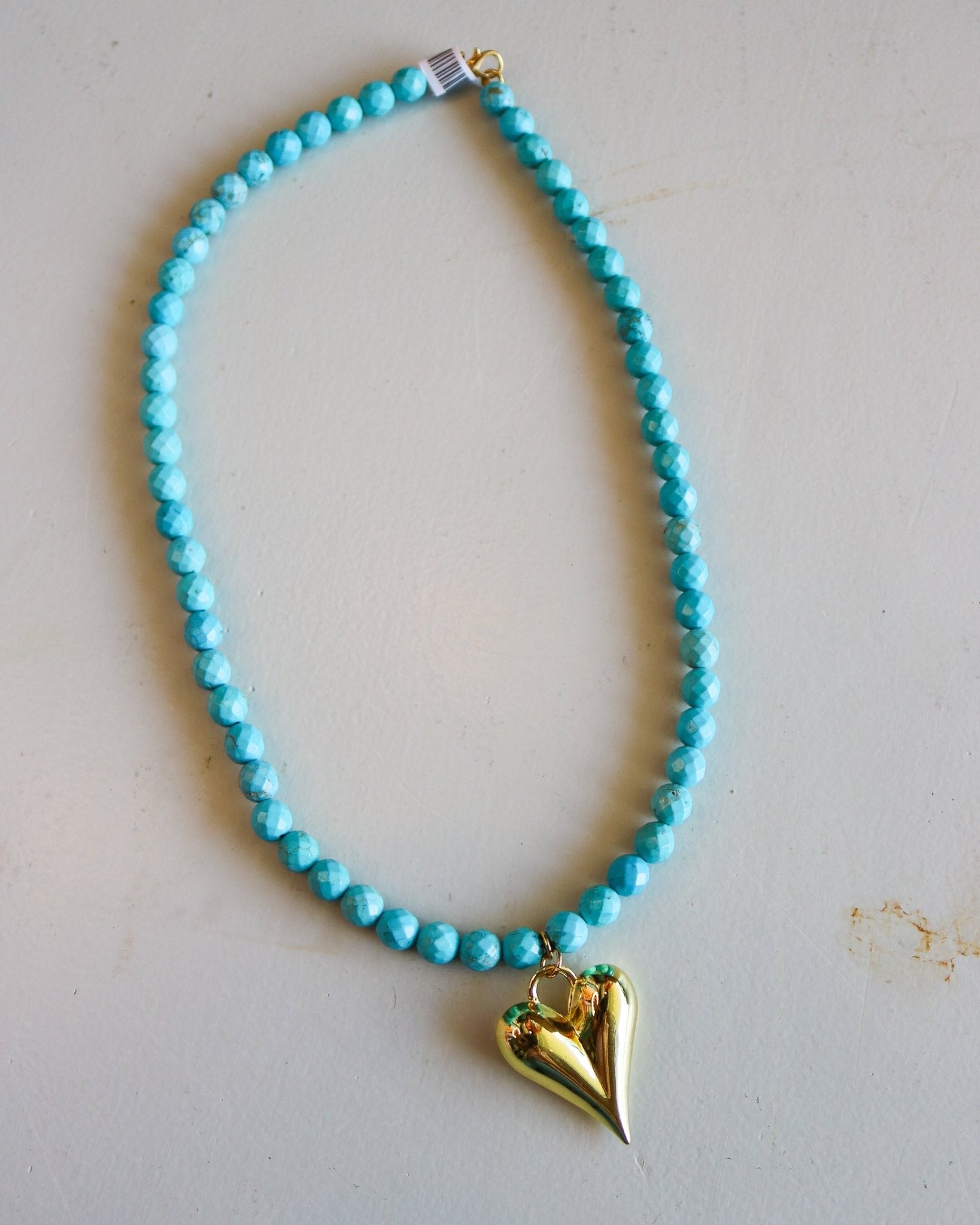 Heart Gemstone Necklace - Olive You BoutiqueVIRTUE JEWELRY232077HEARTGEMSTONE