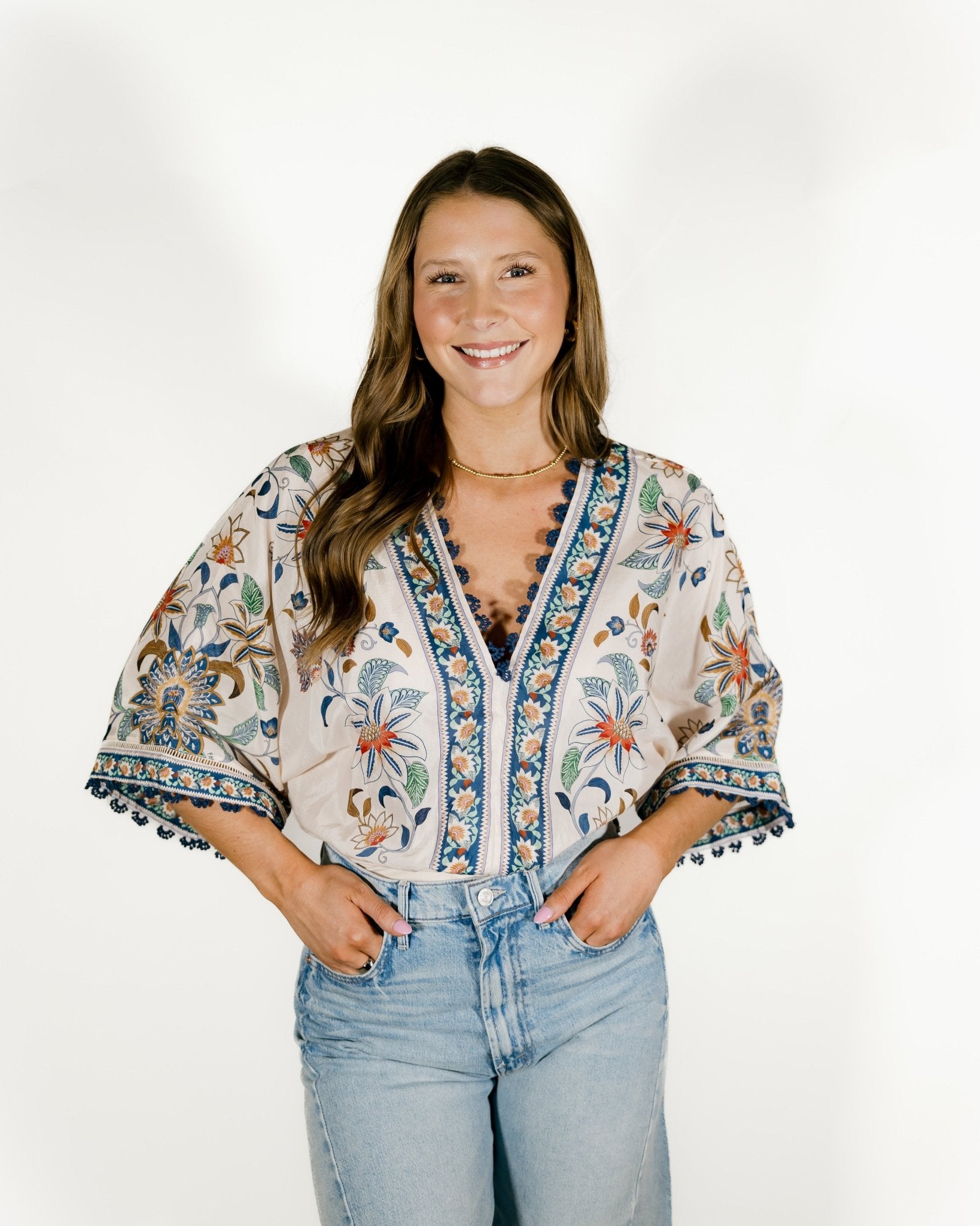 Floral Tapestry Bodysuit - Olive You BoutiqueFARM RIO227491353677