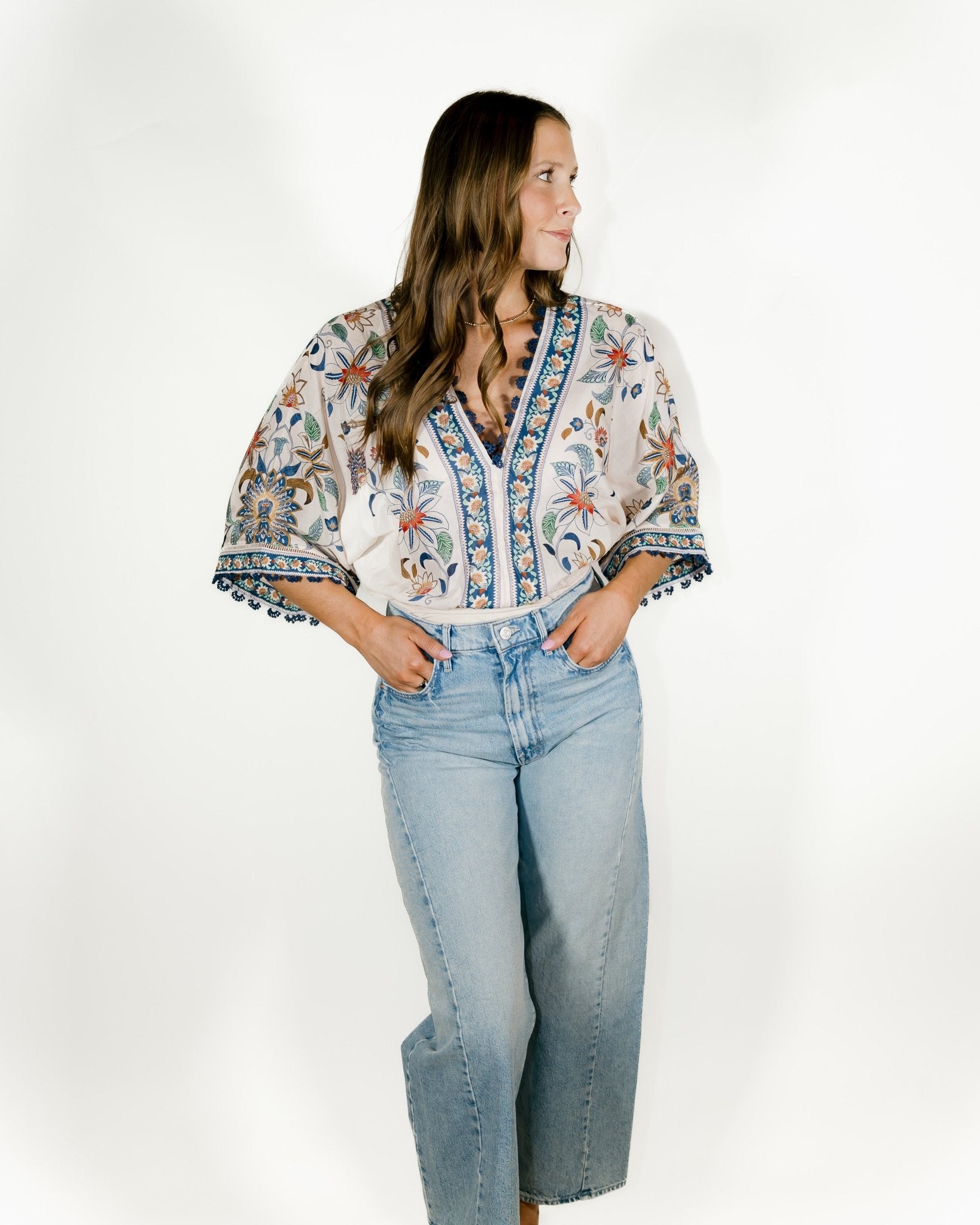 Floral Tapestry Bodysuit - Olive You BoutiqueFARM RIO227491353677