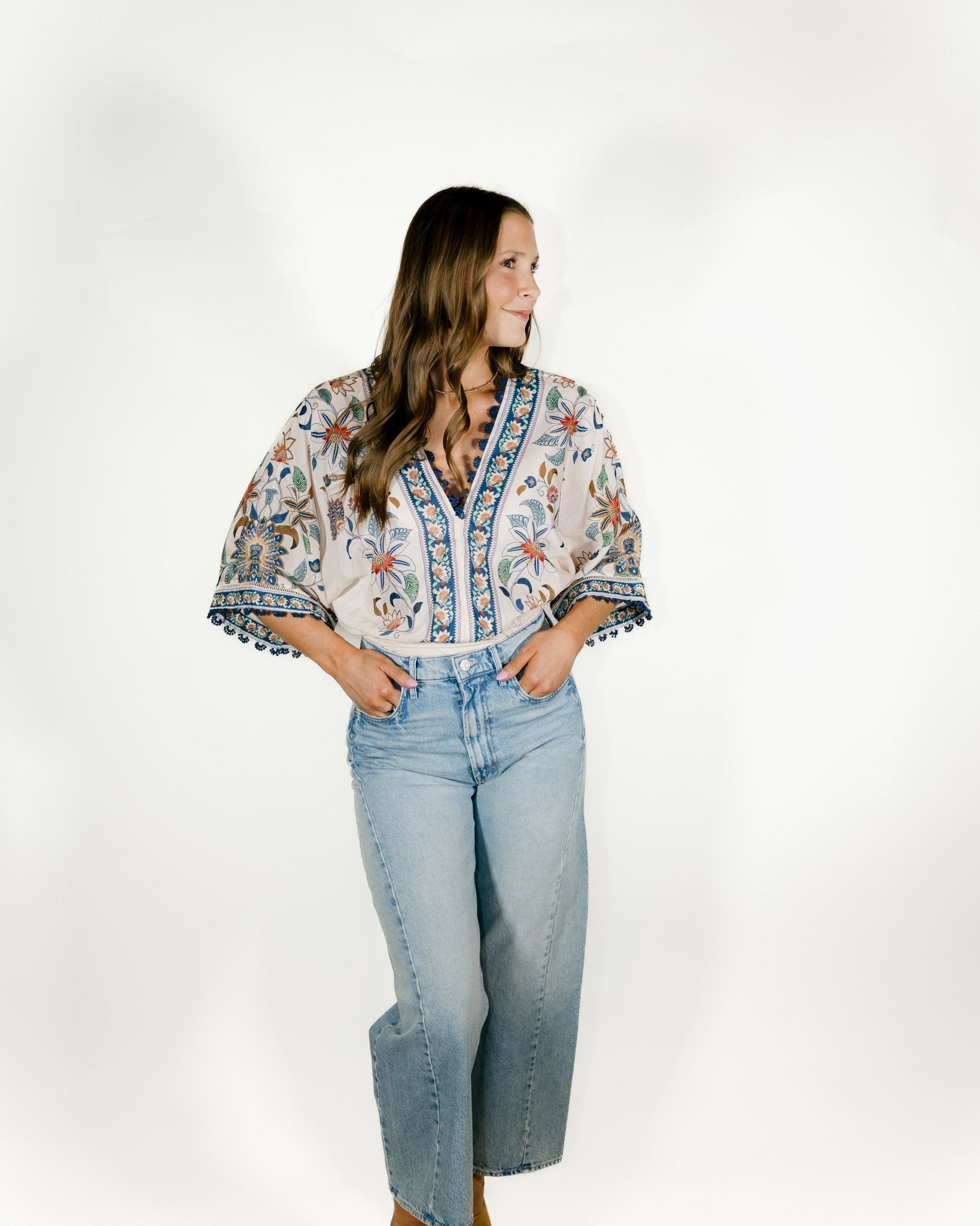 Floral Tapestry Bodysuit - Olive You BoutiqueFARM RIO227491353677