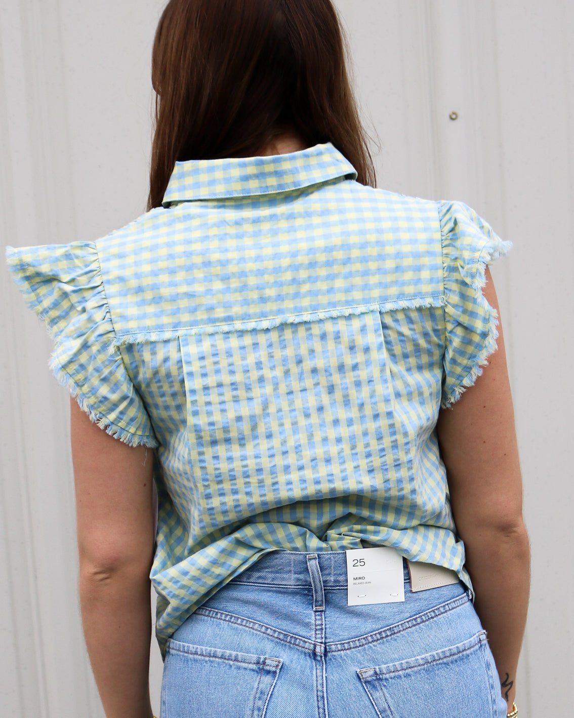 Sunny Days Checkered Blouse - Olive You BoutiqueOLIVE YOU2324172601-420LTA