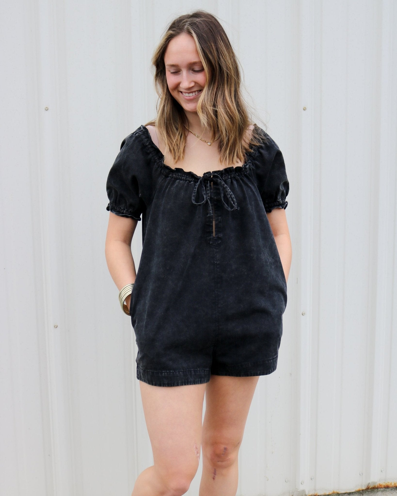 Short Sleeve Ruffles Romper - Olive You BoutiqueOLIVE YOU2321392600-126LRB