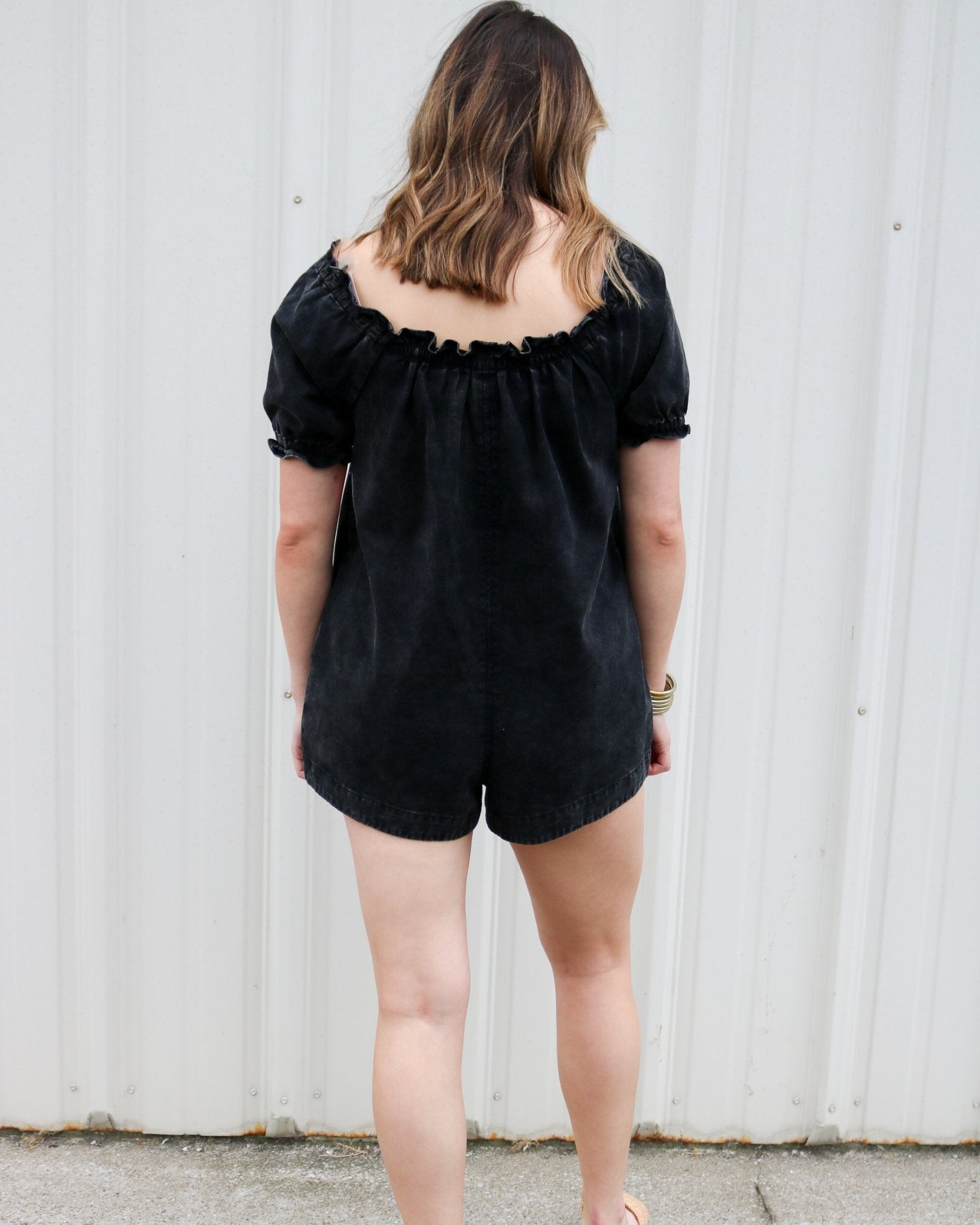 Short Sleeve Ruffles Romper - Olive You BoutiqueOLIVE YOU2321392600-126LRB