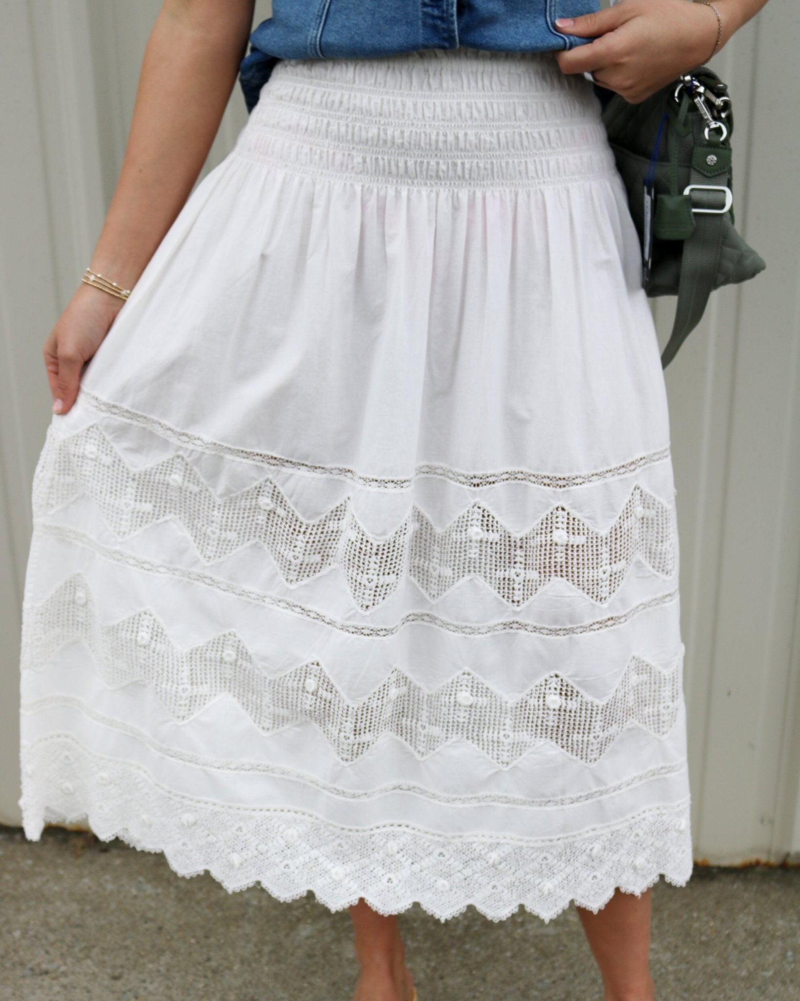 Rosette Crochet Canary Skirt - Olive You BoutiqueTHE GREAT229218K123946