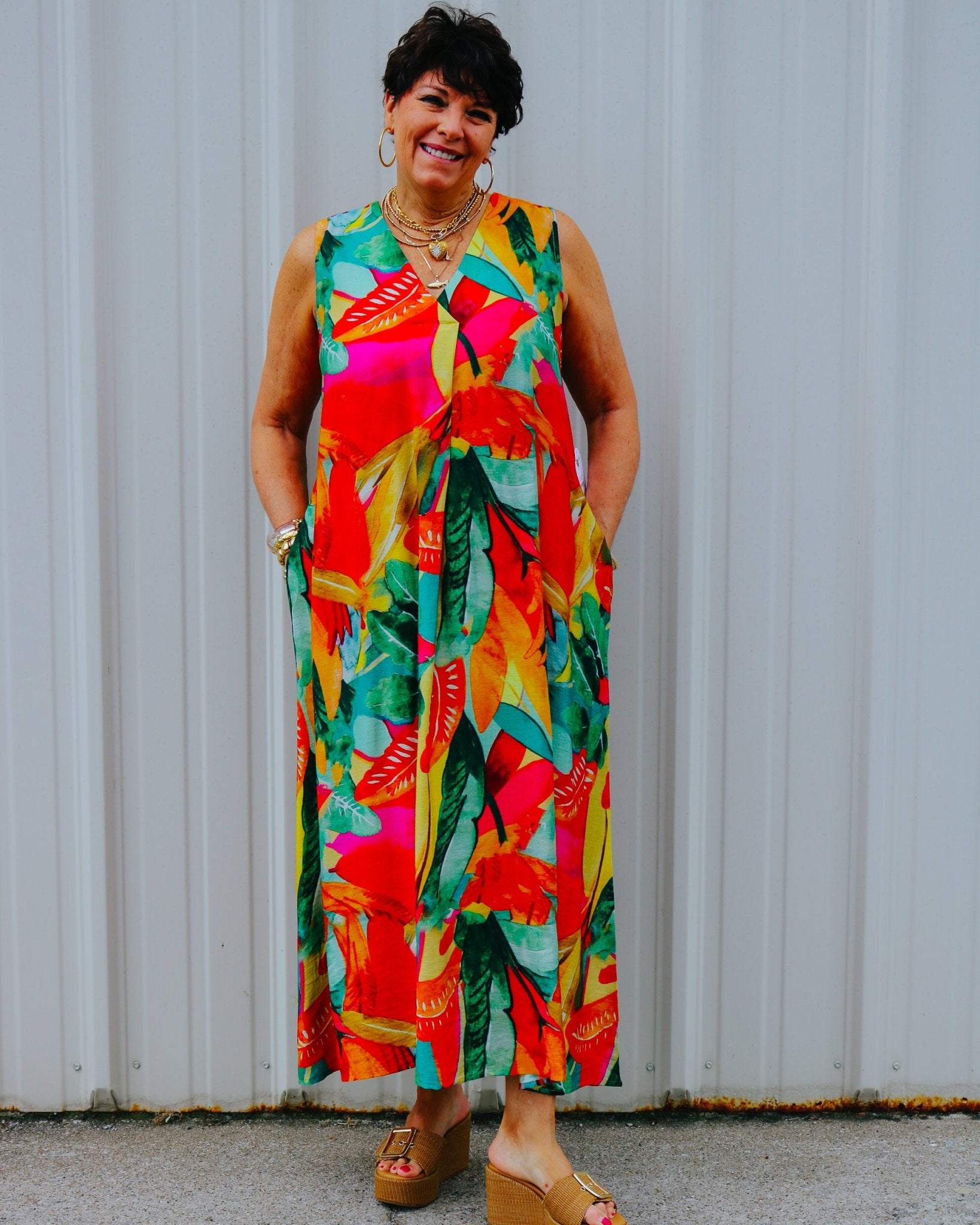 Jungle Tropical Punch Midi Dress - Olive You BoutiqueLIOR228922AMELIA-7
