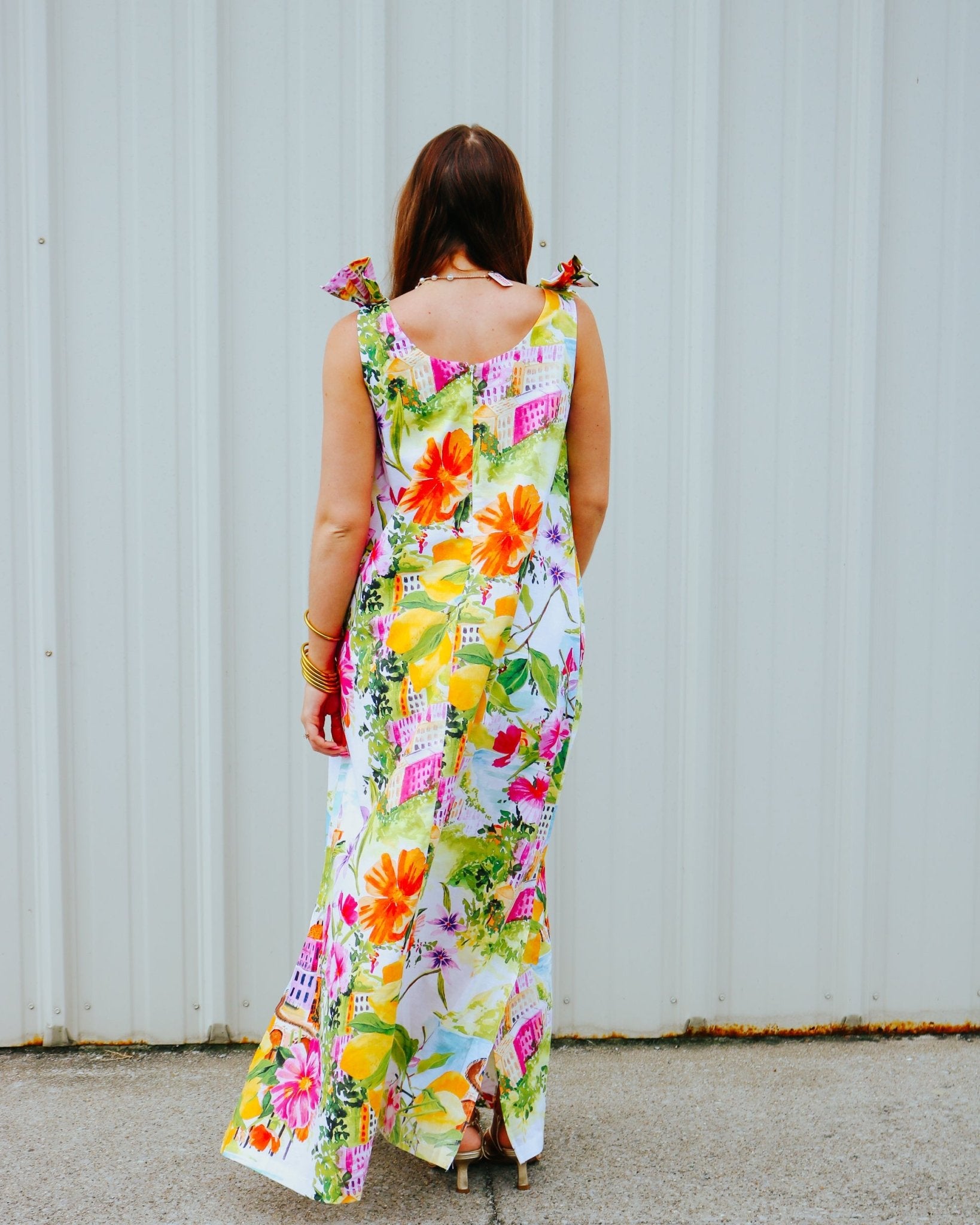 Lucie Sunset Garden Getaway Maxi Dress - Olive You BoutiquePROSPERINA226718PR3164D