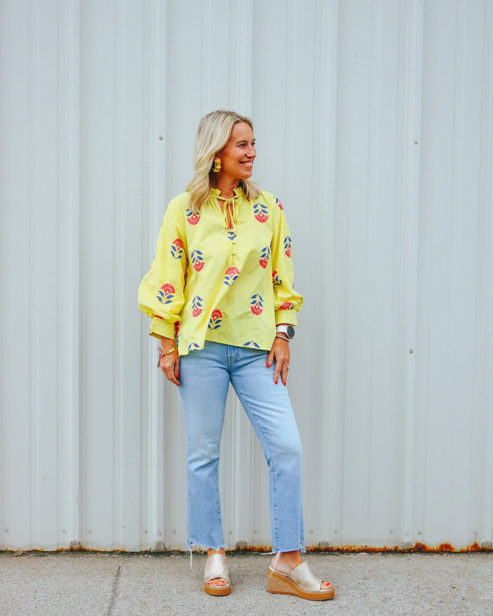 Sunshine and Flowers Blouse - Olive You BoutiqueENTRO232471T31194