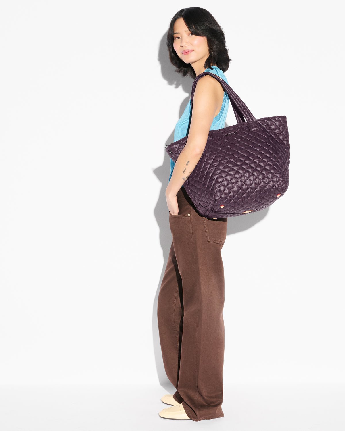 Medium Metro Tote Deluxe - Raisin - Olive You BoutiqueMZ WALLACE2318851962x1944
