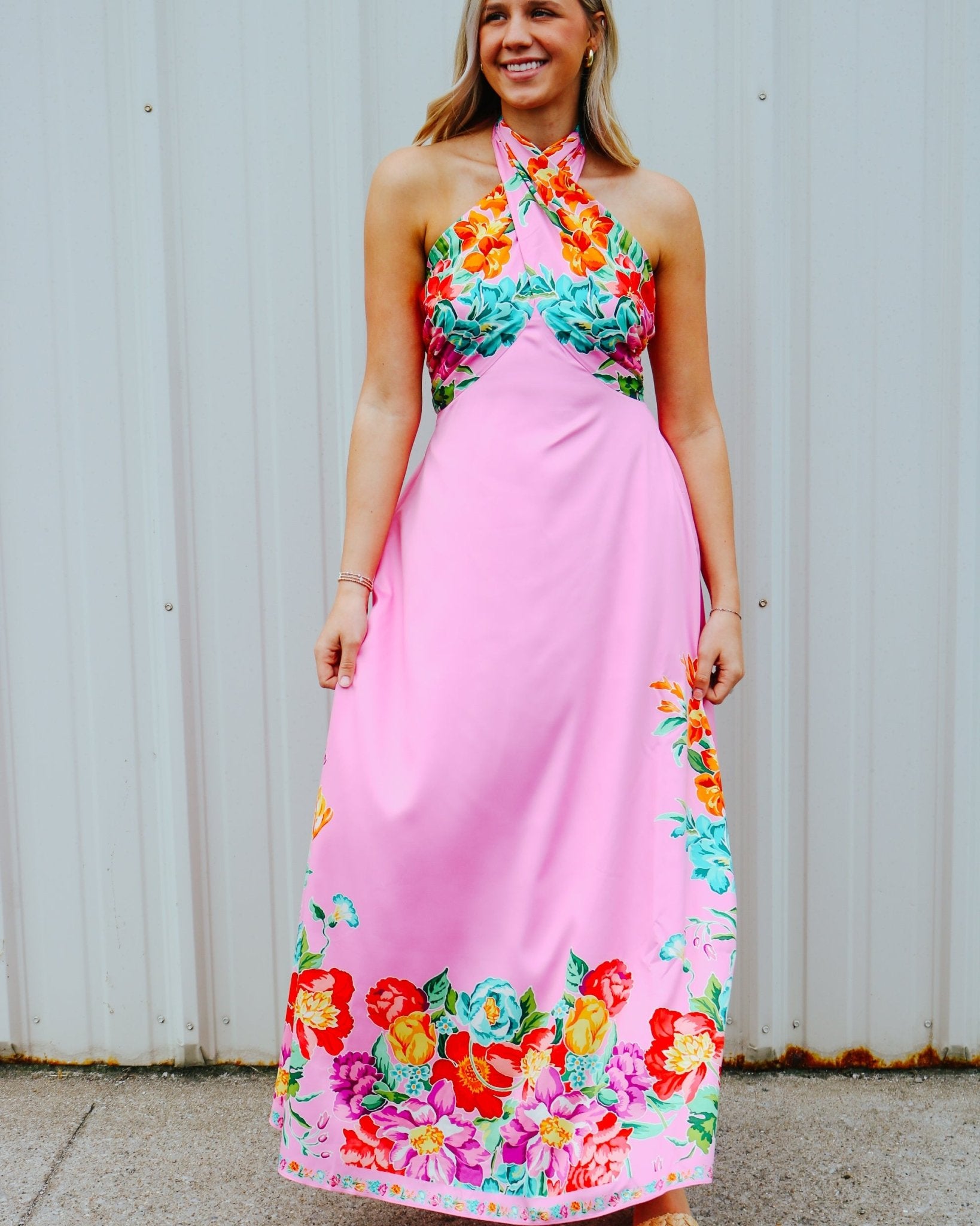 Aubrey Dress in Tulip Tapestry - Olive You BoutiqueELIZABETH JAMES THE LABEL227815191295