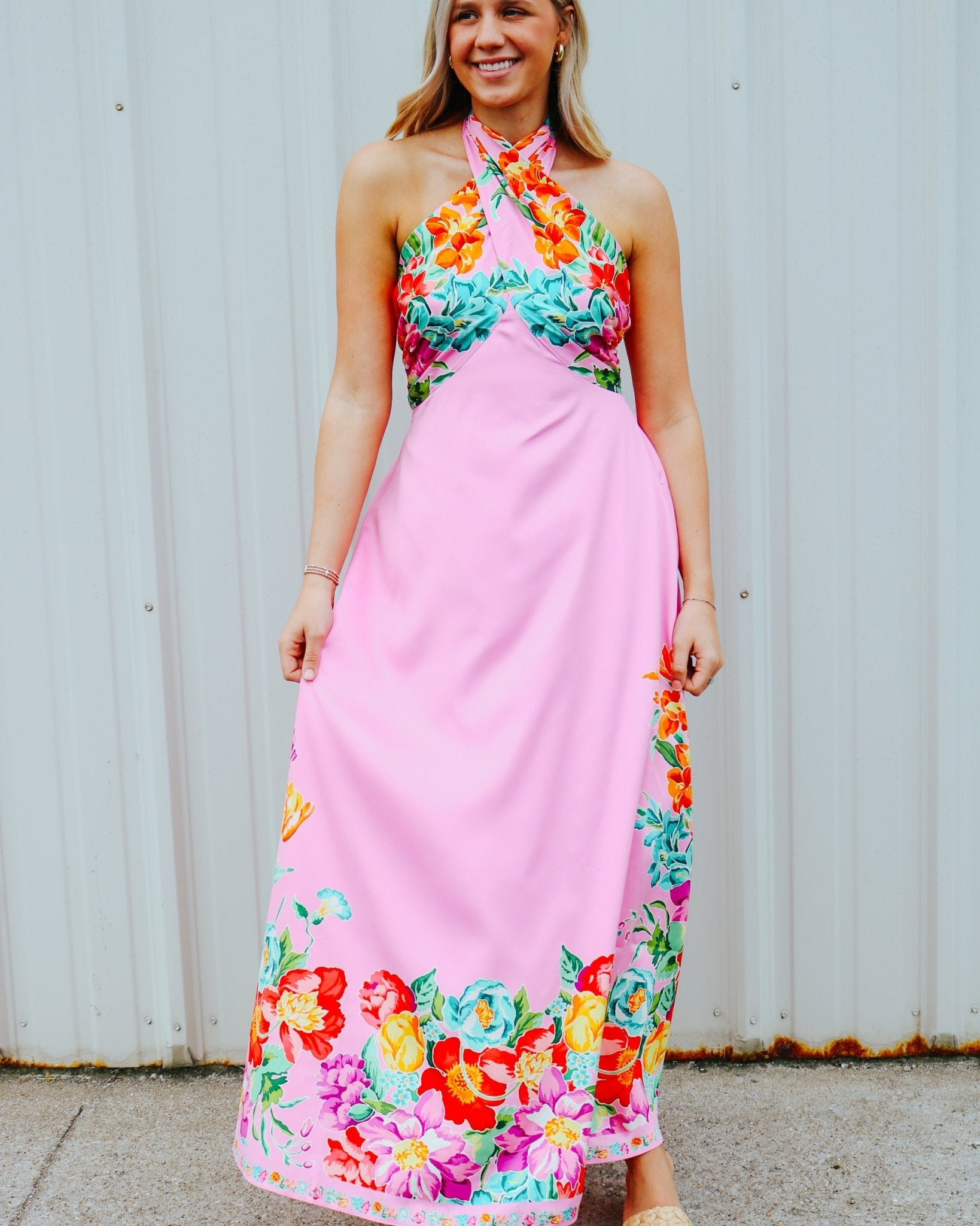 Aubrey Dress in Tulip Tapestry - Olive You BoutiqueELIZABETH JAMES THE LABEL227815191295