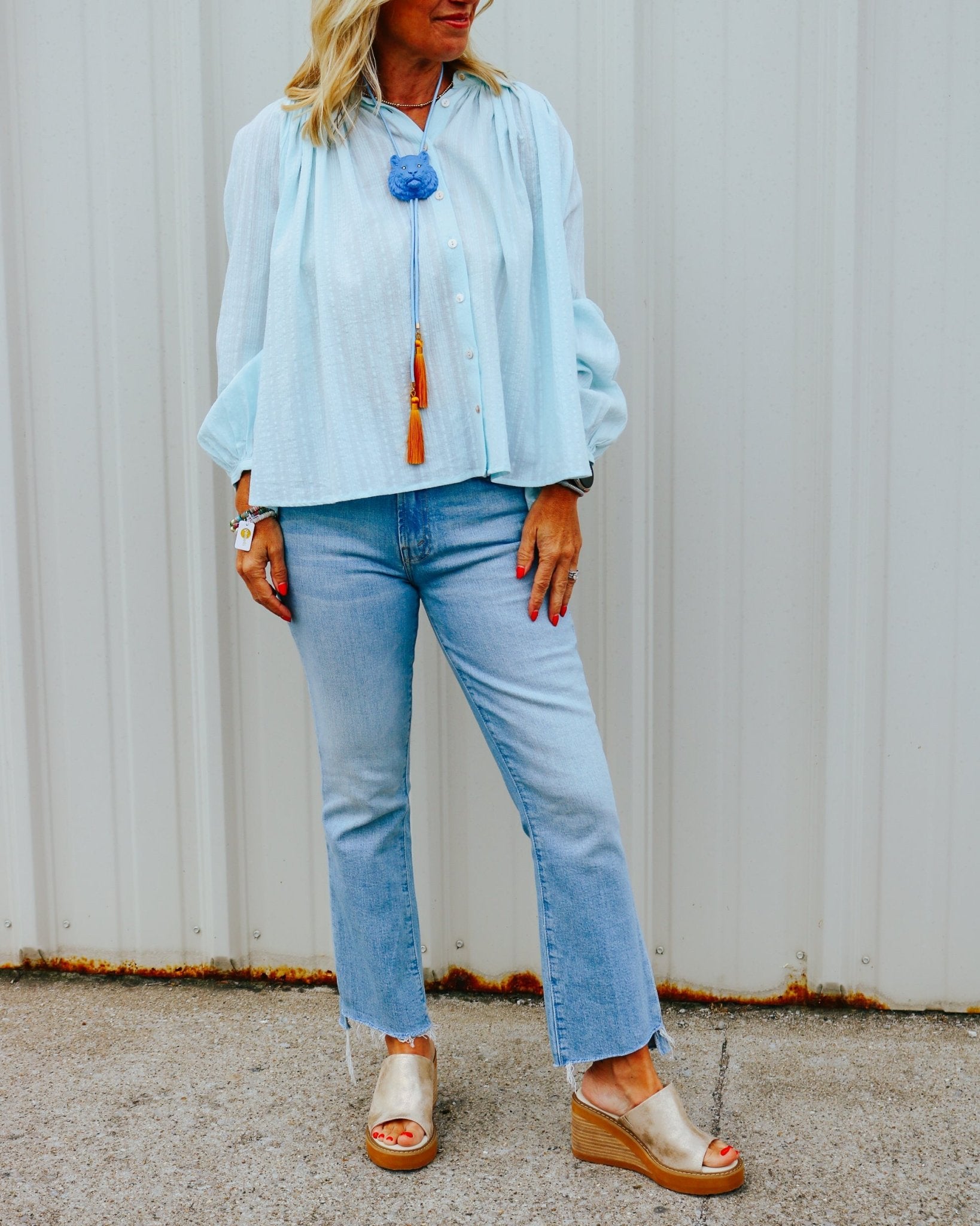 The Sea Glass Button - Up Blouse - Olive You BoutiqueOLIVE YOU2321362506-50LTH