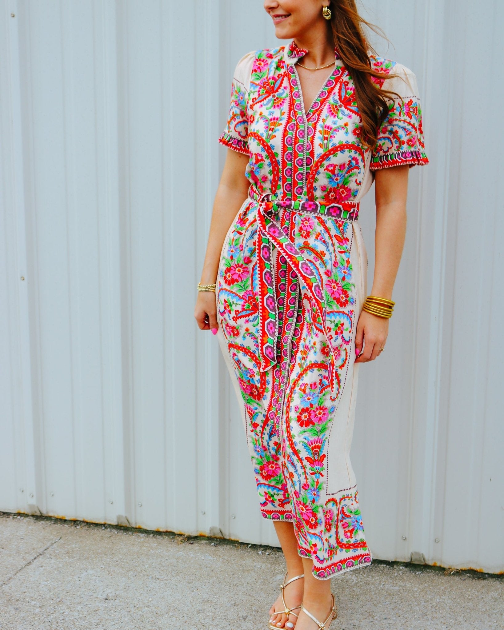 Carlisle Dress in Scroll With It - Olive You BoutiqueELIZABETH JAMES THE LABEL2278061135296