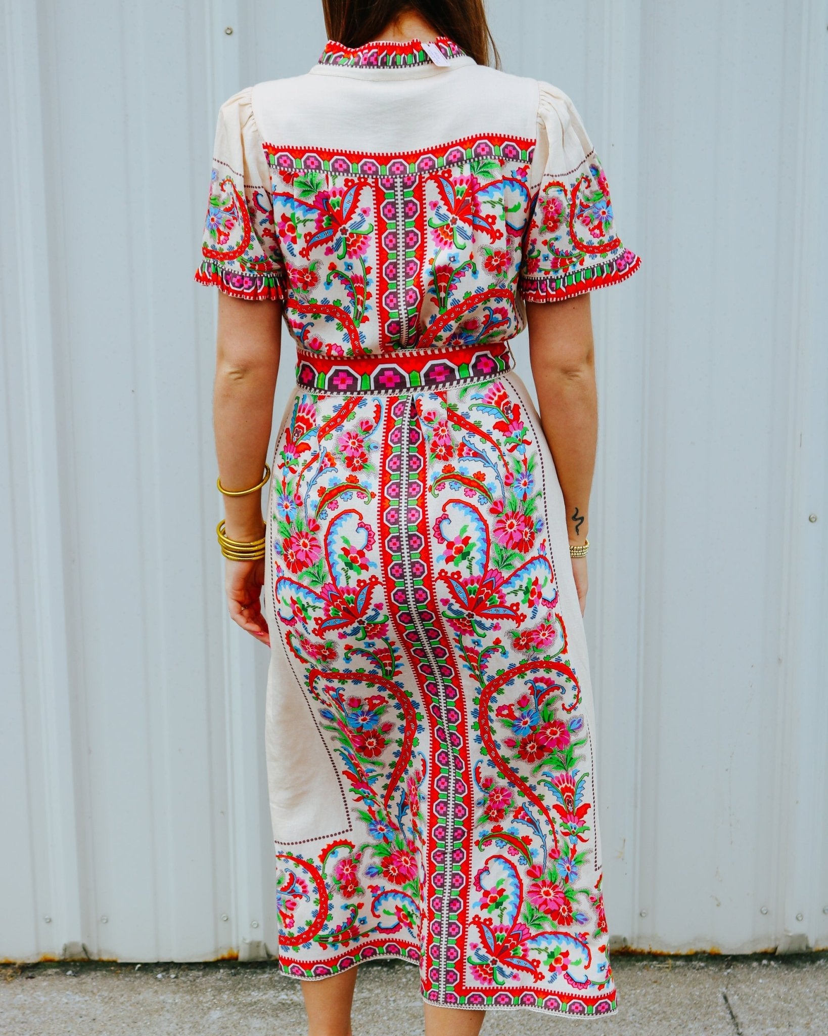 Carlisle Dress in Scroll With It - Olive You BoutiqueELIZABETH JAMES THE LABEL2278061135296