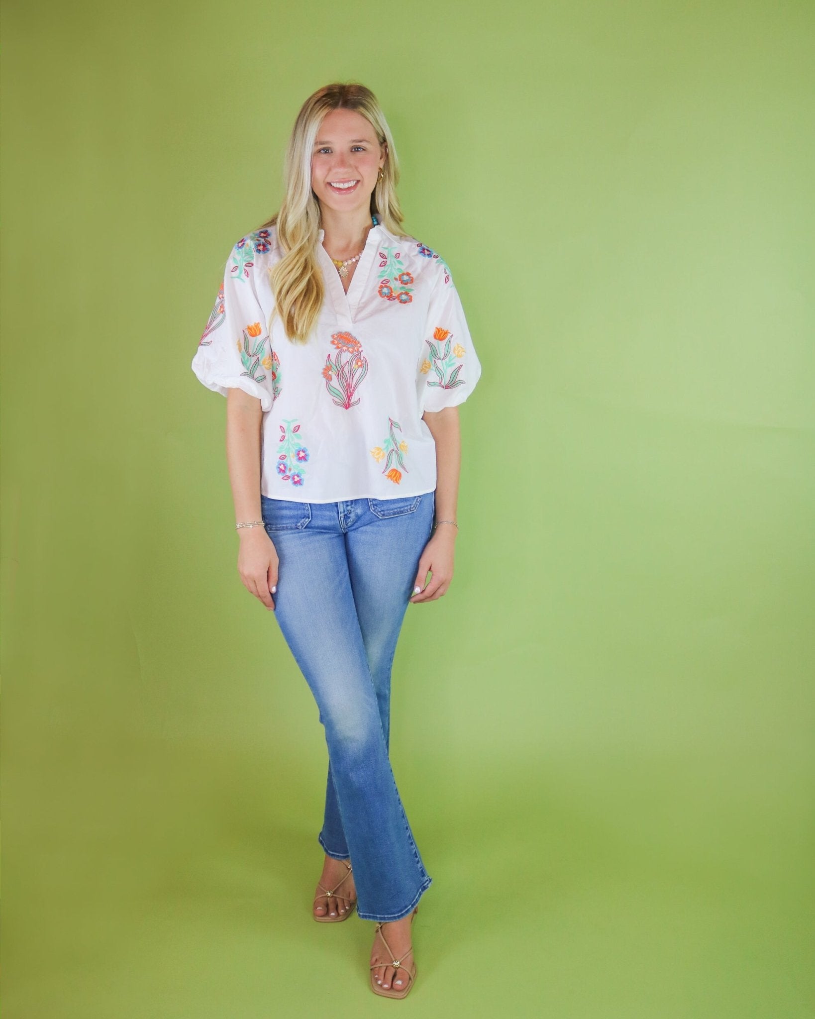 Spring Garden Blouse - Olive You BoutiqueTHML233175SRT2160-1