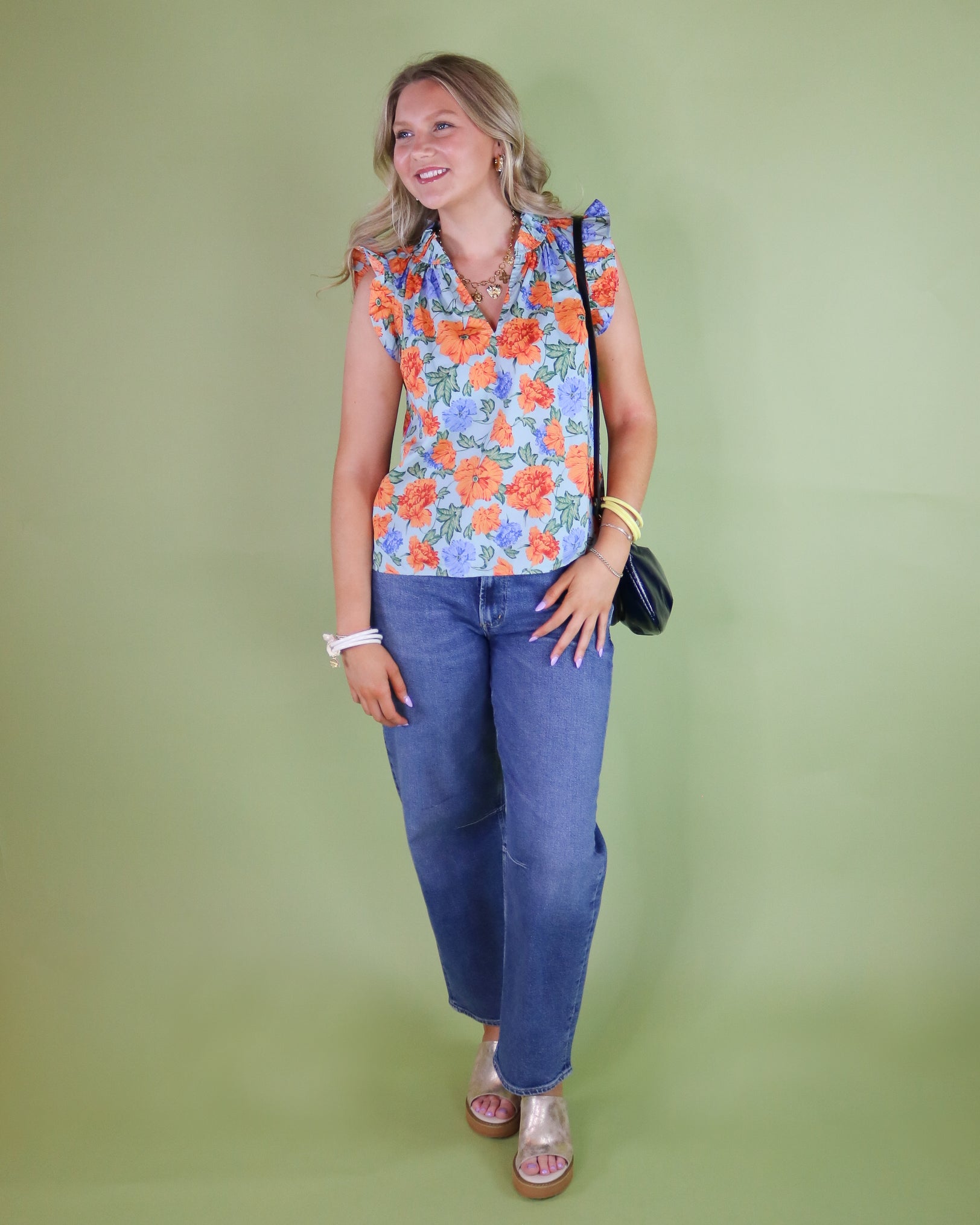 Coral Blooms Blouse - Olive You BoutiqueOLIVE YOU2324262600-687lth