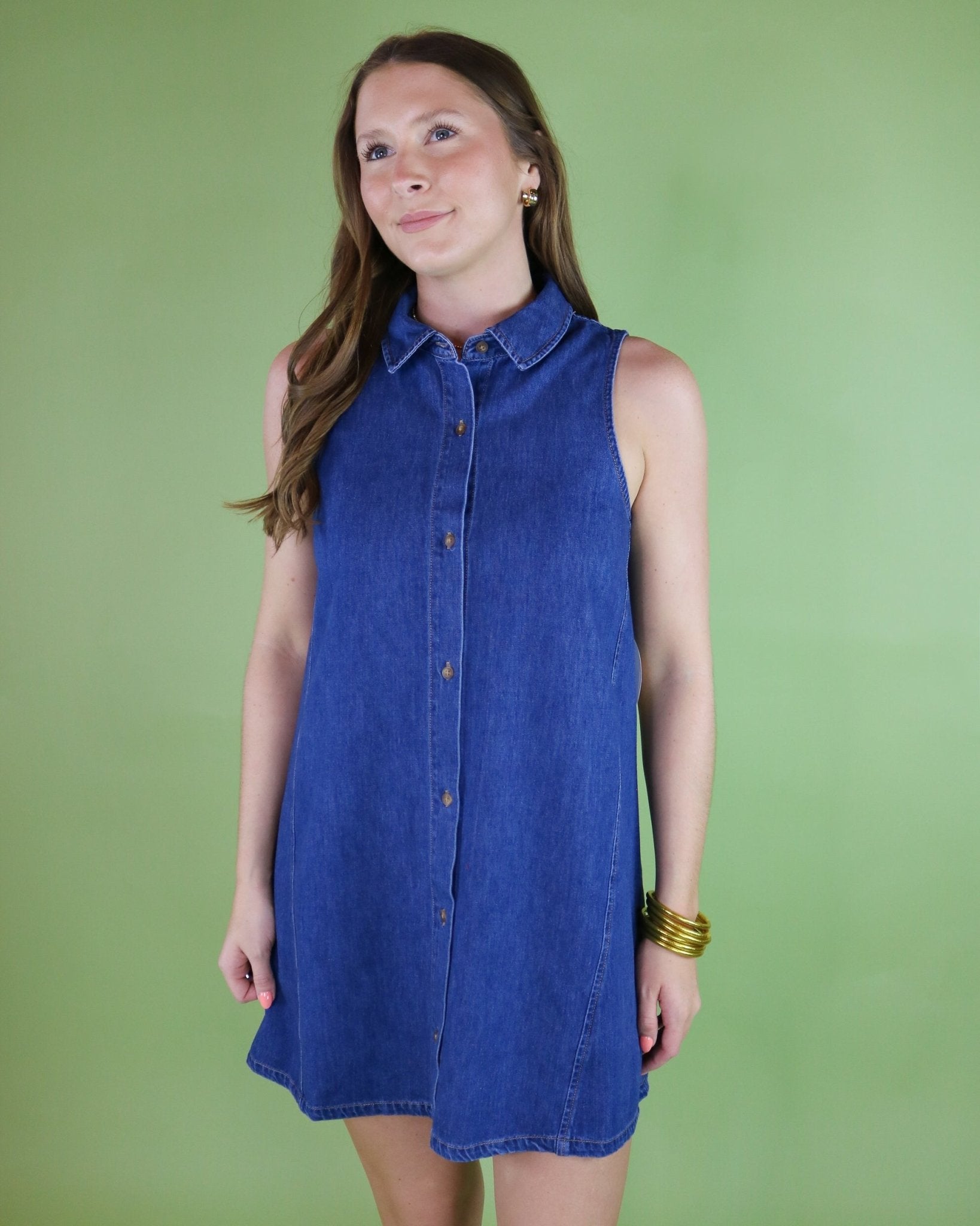 New Day Denim Mini Dress - Olive You BoutiqueZ SUPPLY230181ZD262956