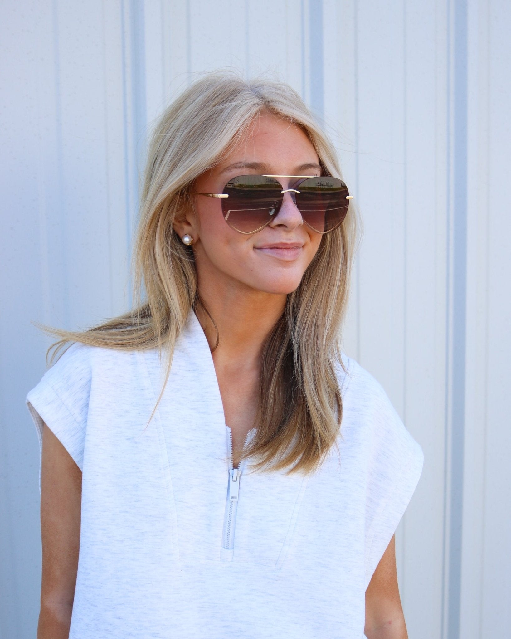 Lenox Aviator Sunglasses - Olive You BoutiqueDIFF EYEWEAR214285GD-BG122