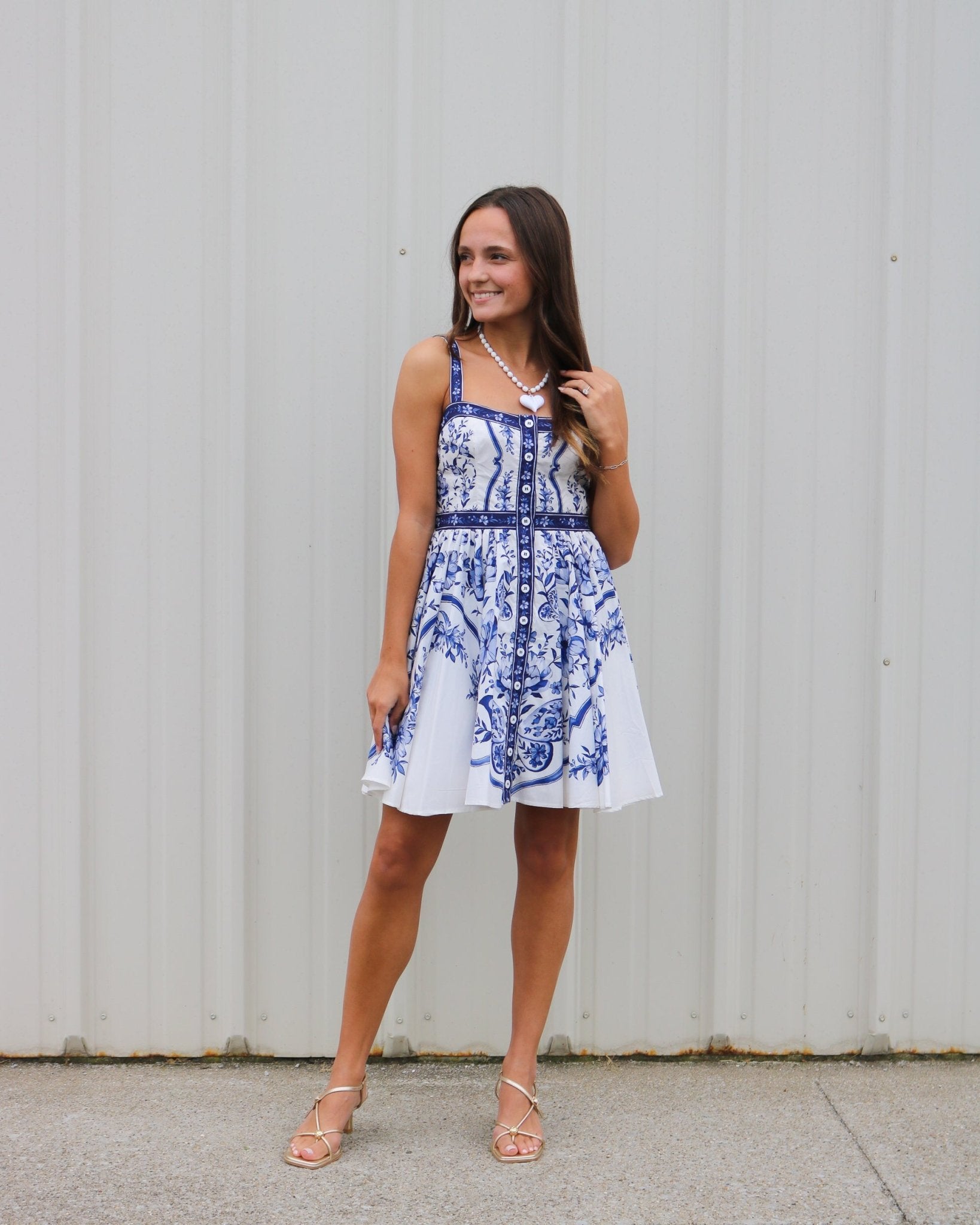 Porcelain Garden Mini Dress - Olive You BoutiqueFARM RIO227536348366