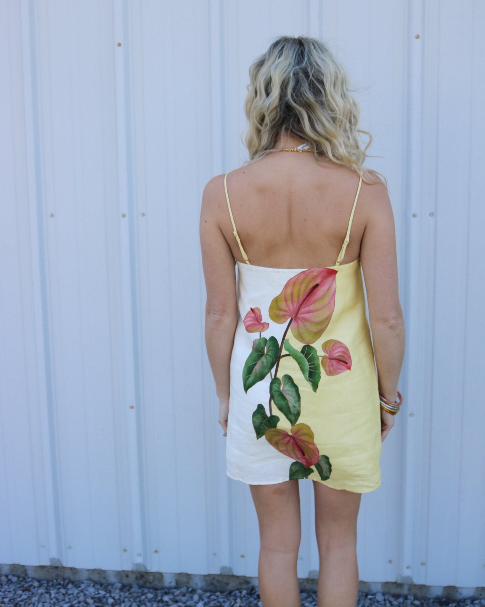 Golden Yellow Mini Dress - Olive You BoutiqueFARM RIO227429260204022
