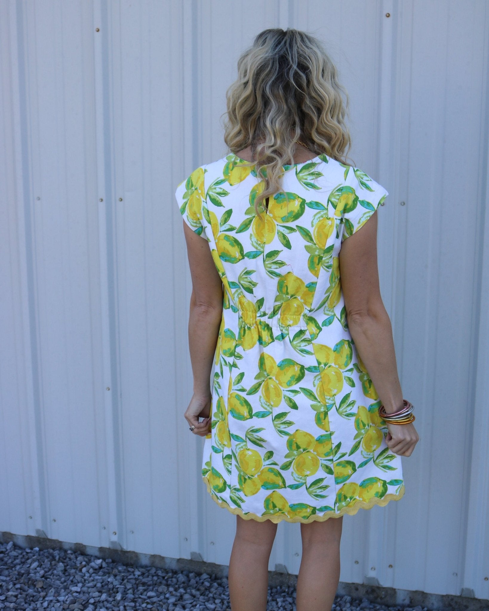 Lemon Ric Rac Trim Dress - Olive You BoutiqueUNCLE FRANK23059275726