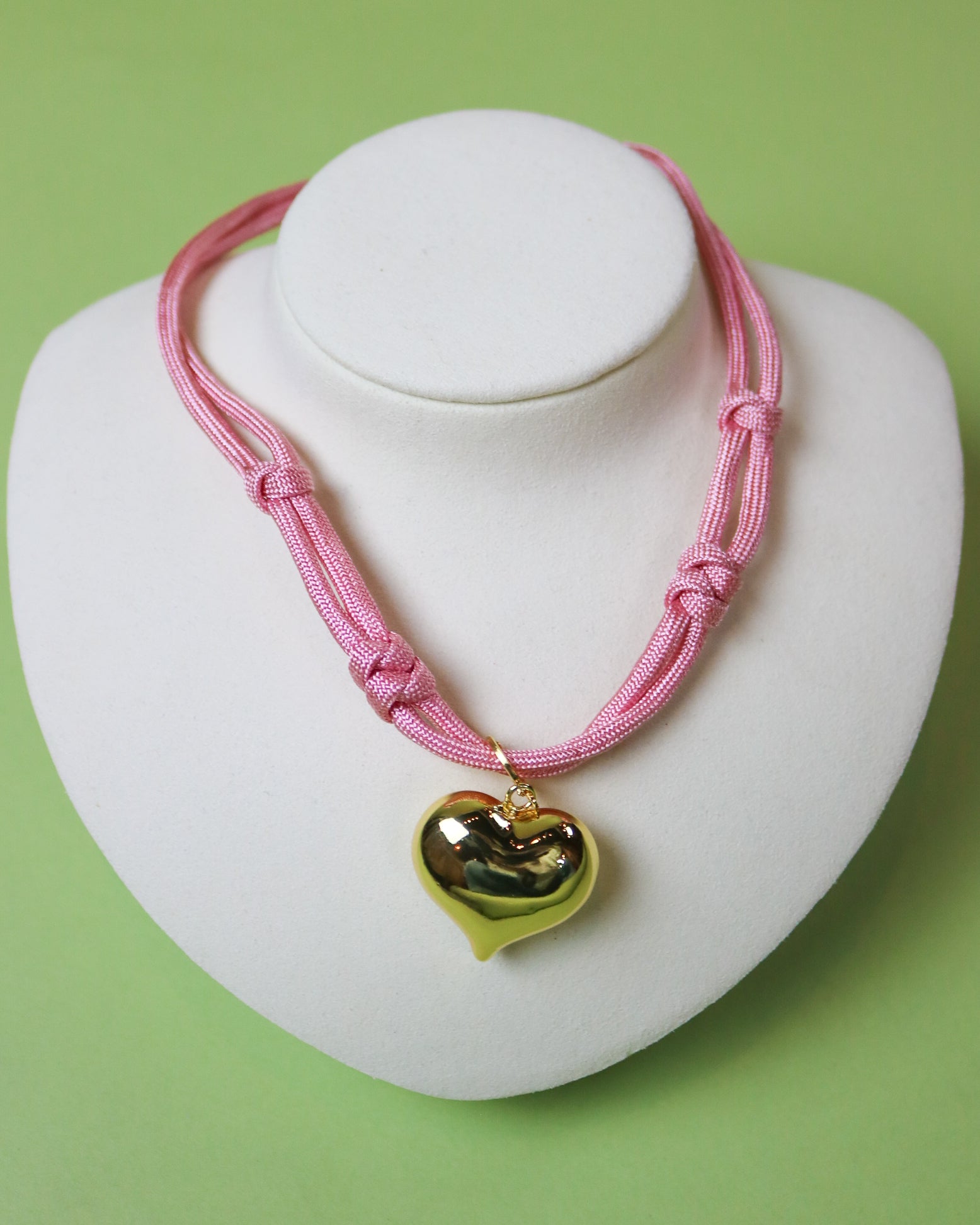 Tara Rope Puffy Heart Necklace - Olive You BoutiqueGemelli233099Tara Necklace