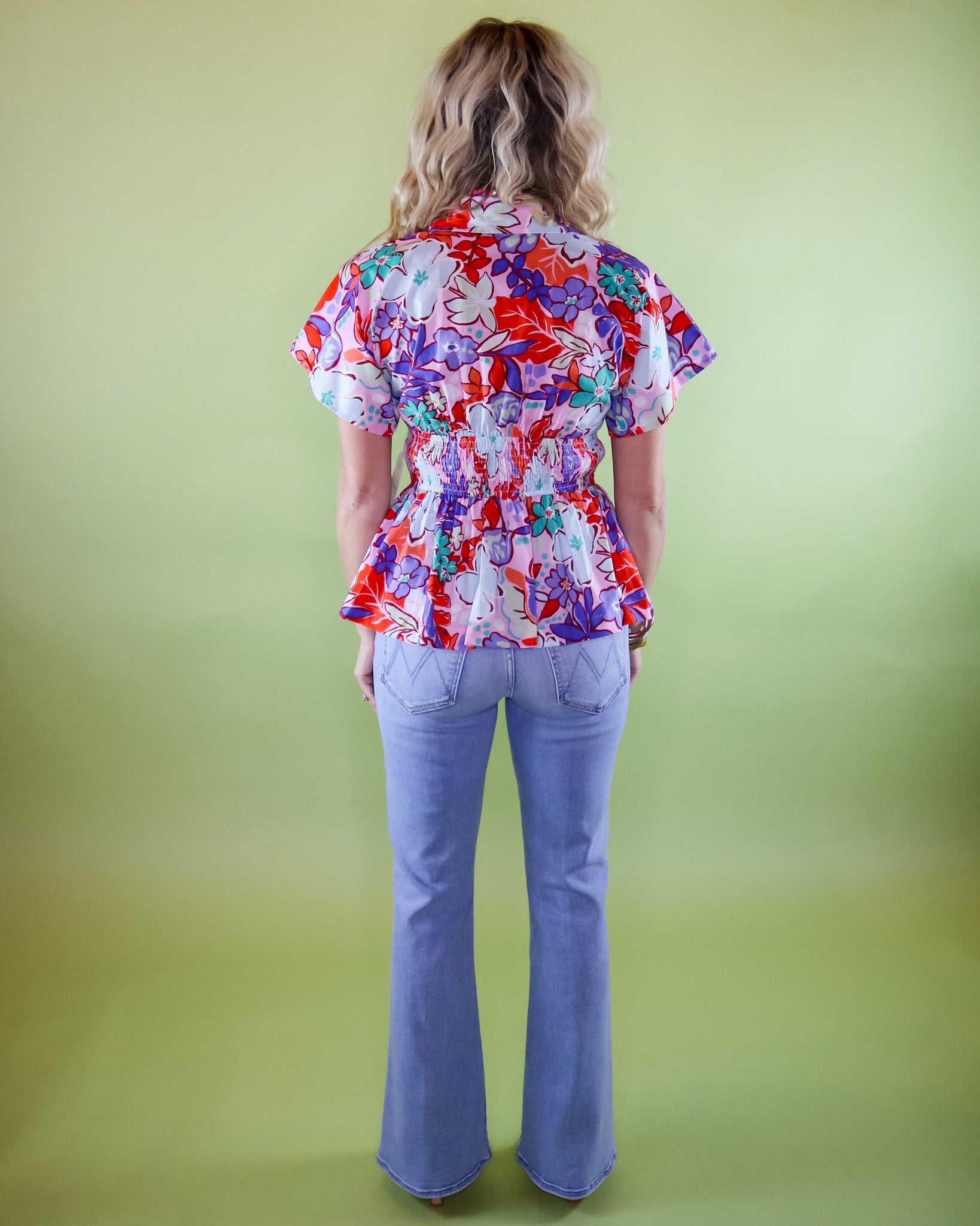 Happy Floral Blouse - Olive You BoutiqueOLIVE YOU232474T31231